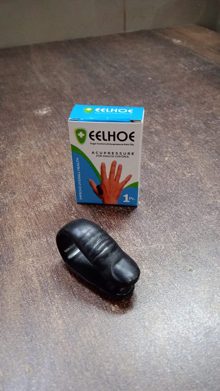 Heavy Duty Plastic Sugar Control LI4 Acupressure Point Clip (1 PC / With Color Box) Your Brand