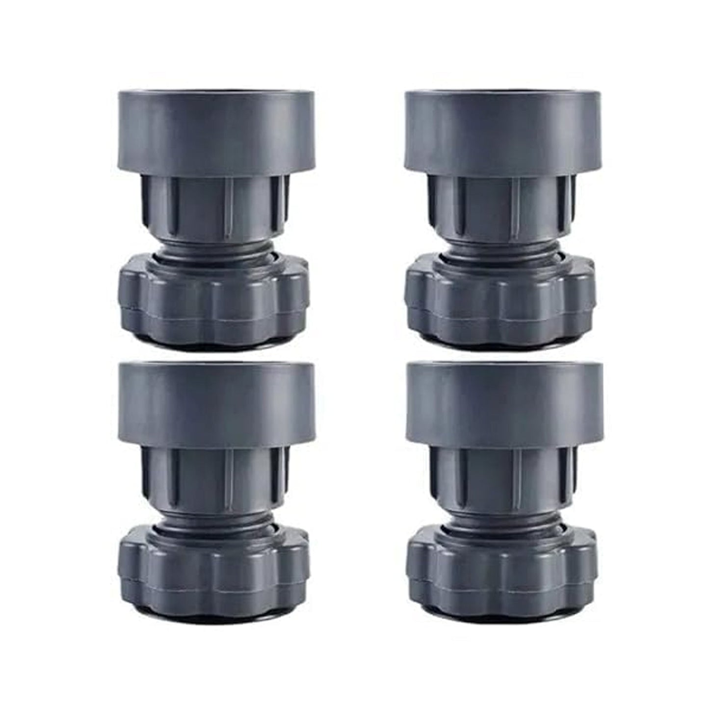 Plastic Washing Machine Vibration Feet , Adjustable Highly Non-Slip Support Anti Vibration Walk Shock Absorber Noise Cancelling Furniture Lifting Base (4 Pcs Set) Your Brand