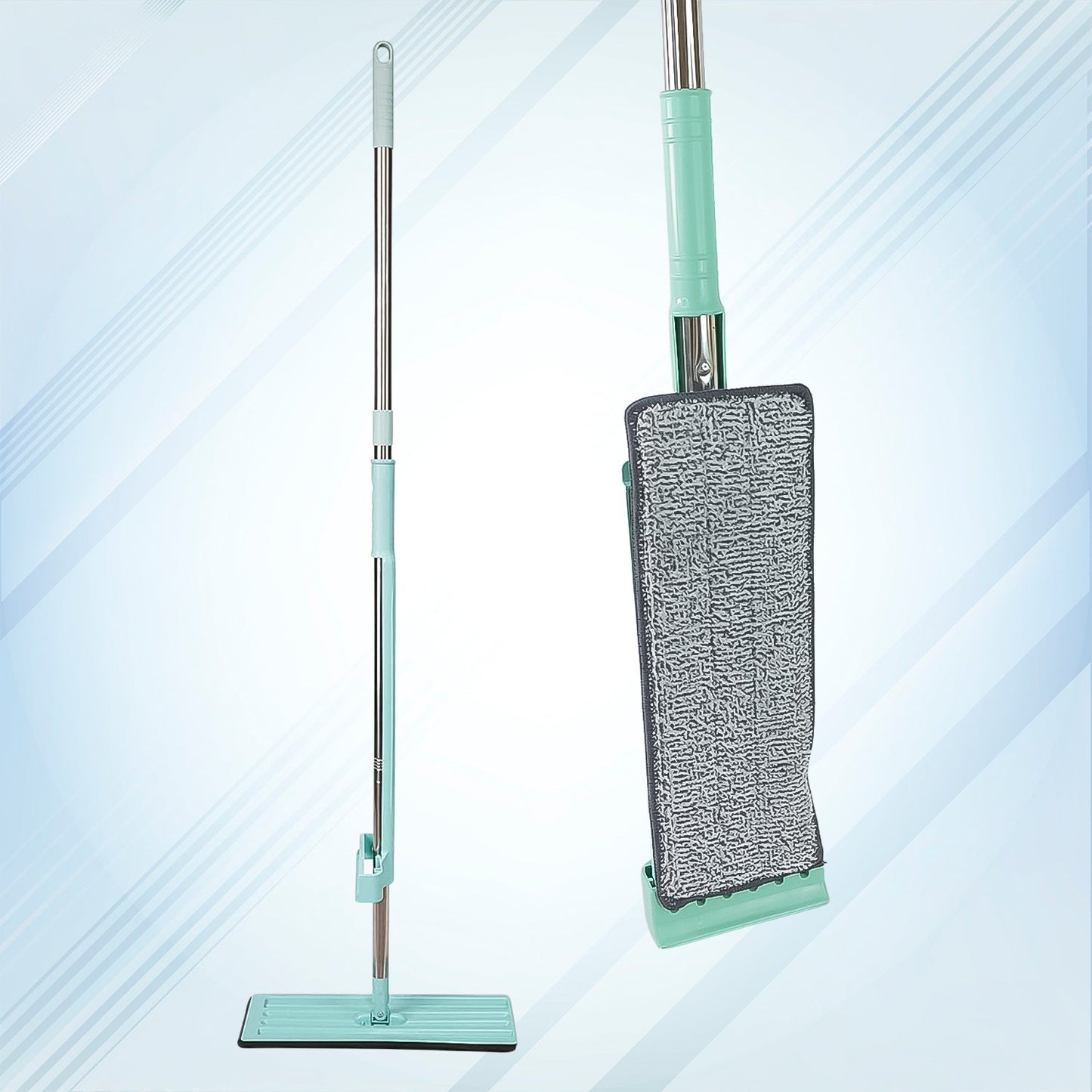 360Degree Rotation Flat Mop Floor Cleaning Microfiber Squeeze Mop Floor Clean. Your Brand