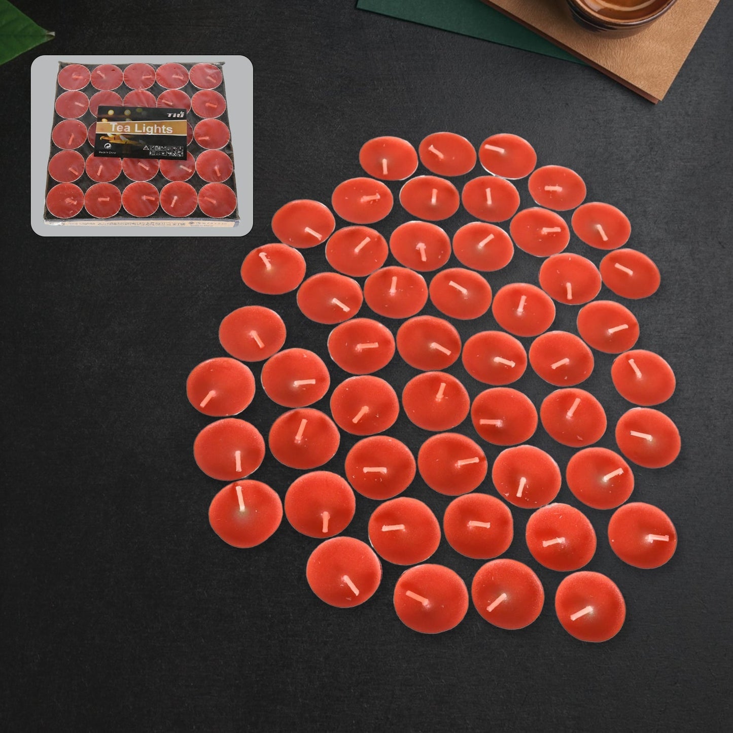 Tealight Candles Set, Smokeless Candles, Tealight Diwali Candles for Diwali, Home Decor, Decoration, Party, Festivals for Mood Dinners Parities Home Decoration Wedding Candle, Diwali (50 Pcs set) Your Brand