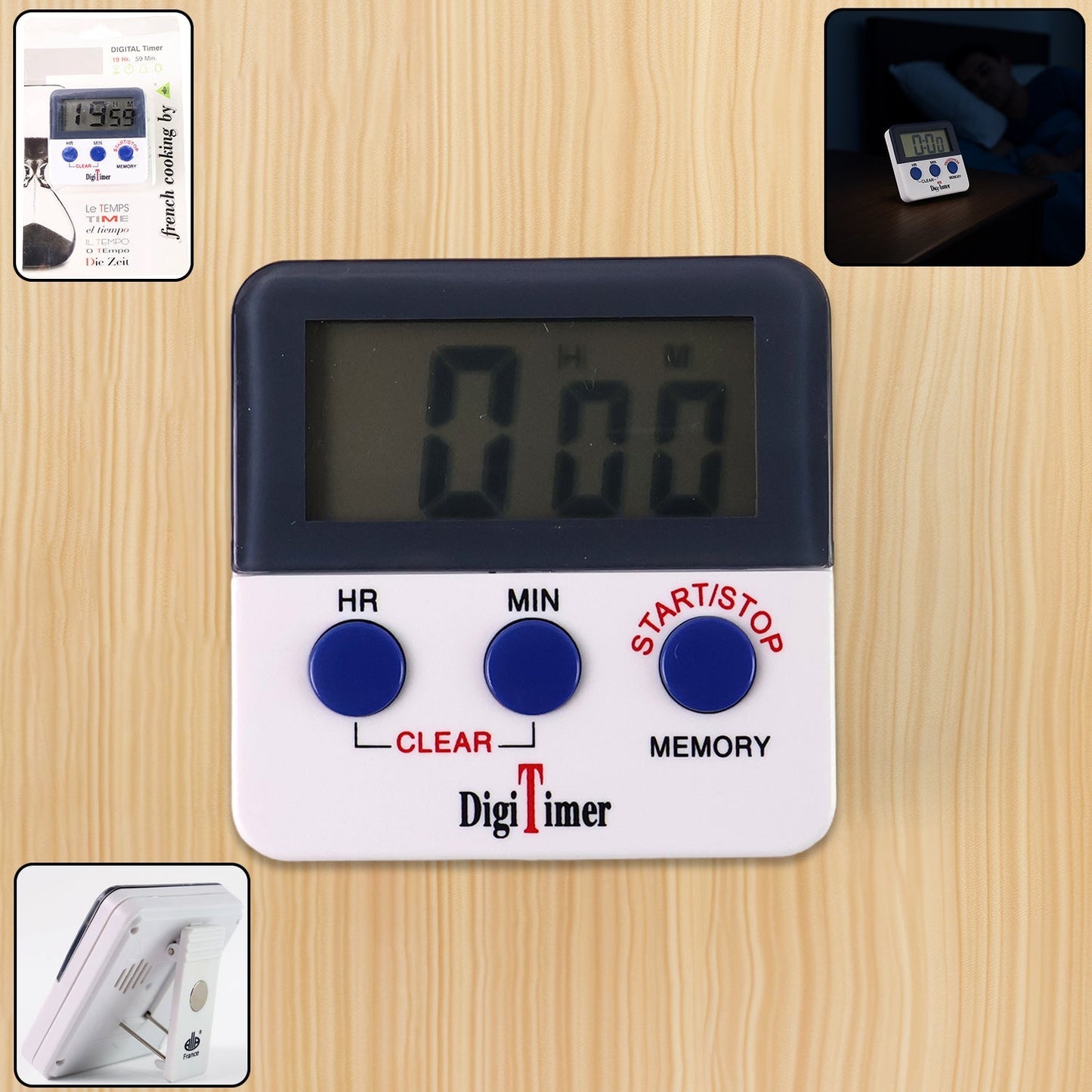 Digital Kitchen Timer with Alarm | Stop Watch Timer for Kitchen | Kitchen Timer with Magnetic Stand |Timer Clock for Study Your Brand