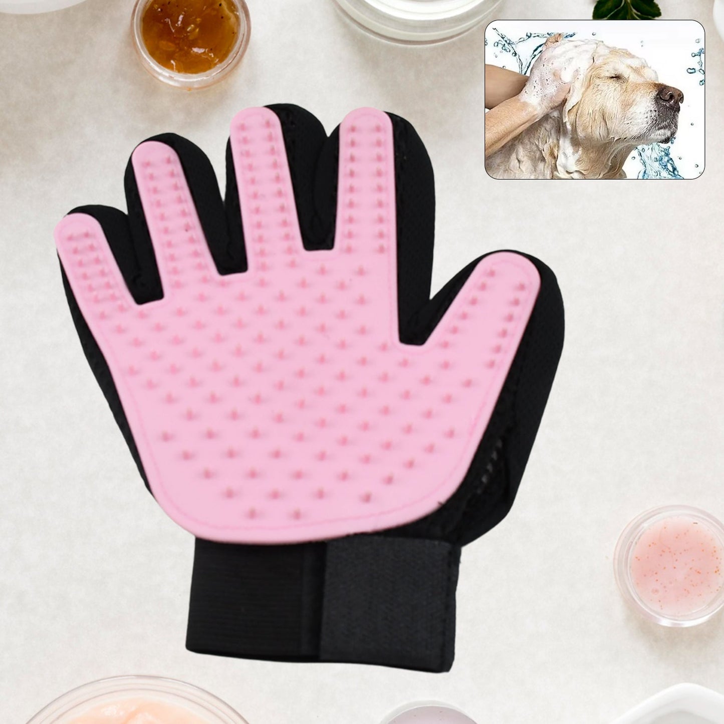 Pink Gloves, Gloves Bathing Tool (1 Pc) Your Brand