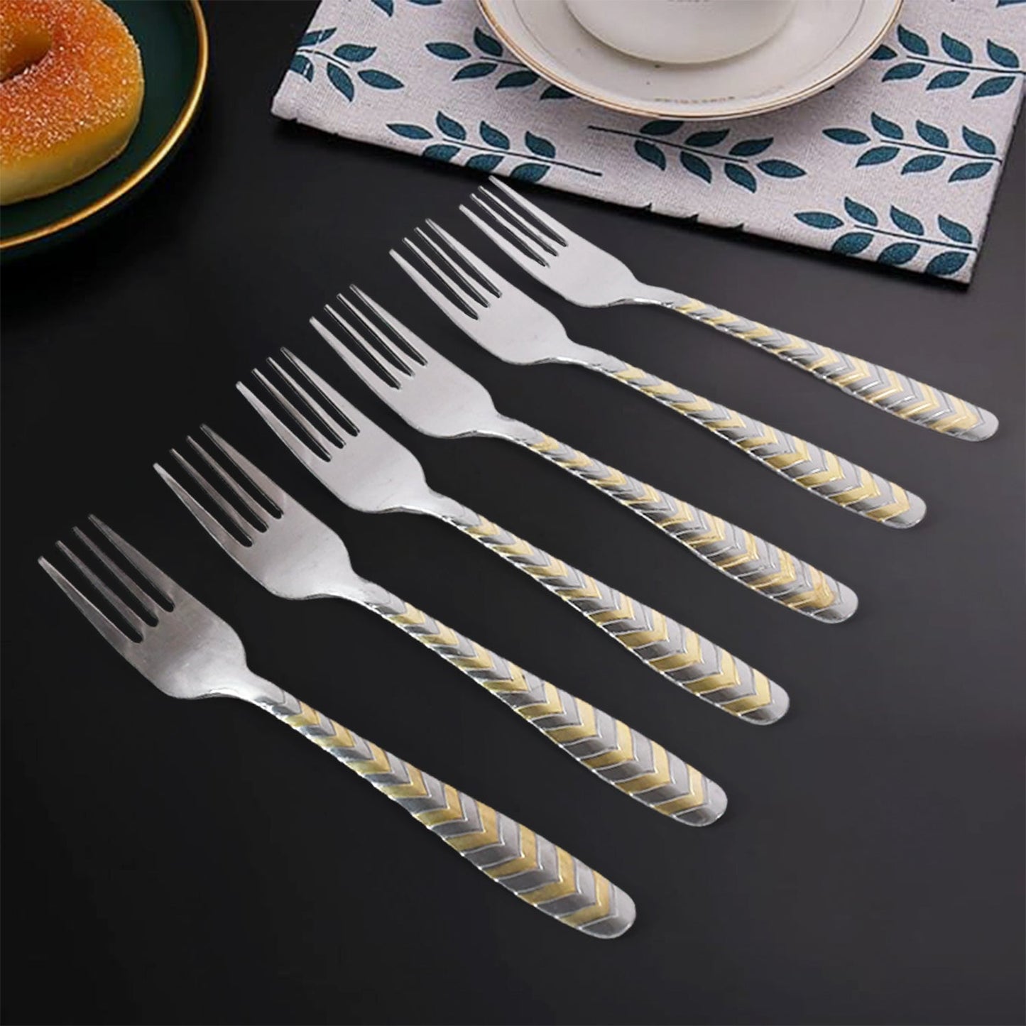 Elegant Stainless Steel Fork (6 Pcs Set) Your Brand