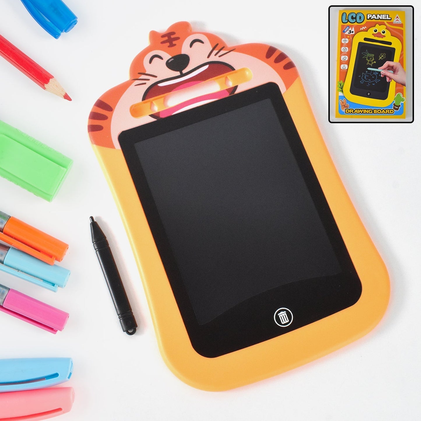 Kids Portable LCD Writing Tablet (1 Pc / Mix Design) Your Brand