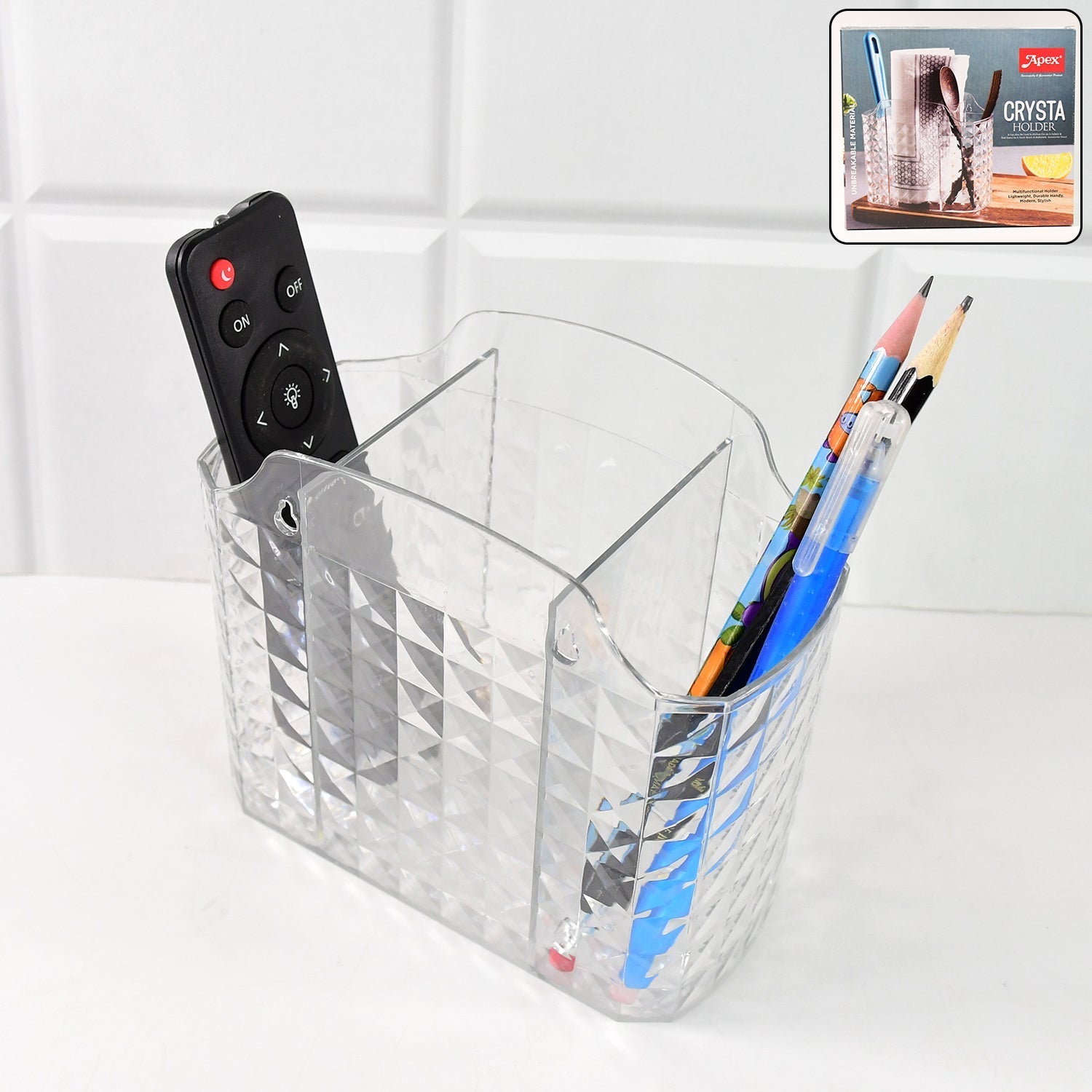 Apex Crysta Multipurpose Organizer Holder (1 Pc) Your Brand