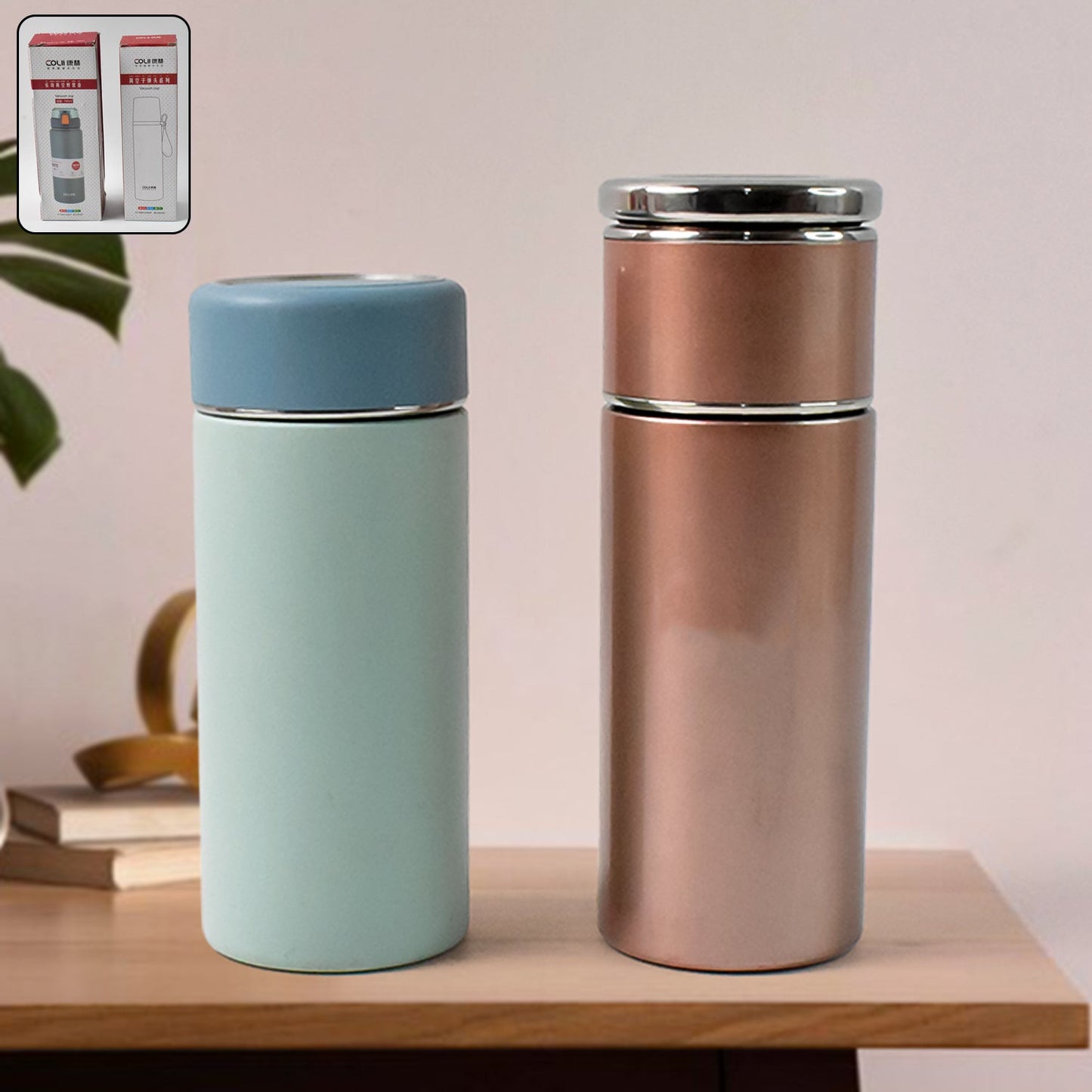 Stainless Steel Travel Water Bottle Approx 350ml (1 Pc) Your Brand