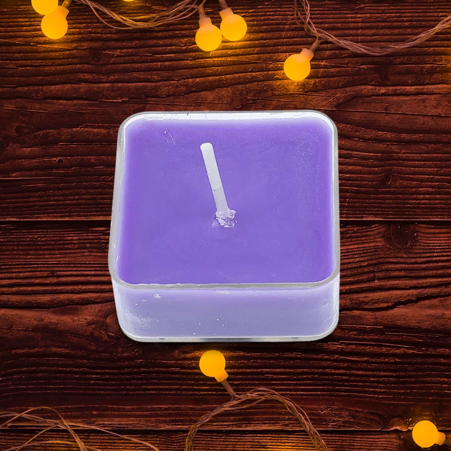 Smokeless Scented Acrylic Lavender Tealight Candles | Scented Acrylic Tealight Candle Set of 1 for Home Decoration and Celebrations | Long Burning Time Candle, Diwali (1 Pc / Mix Color) Your Brand