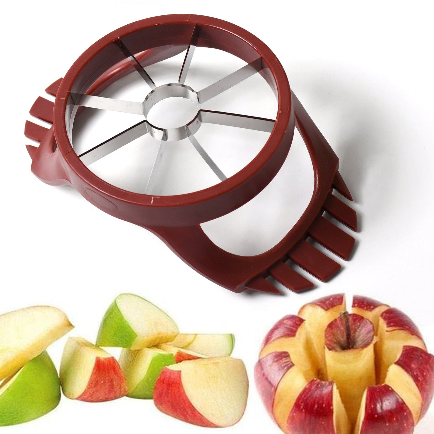 stainless steel apple cut, apple slicer, fruit divider, core remover, separator Your Brand