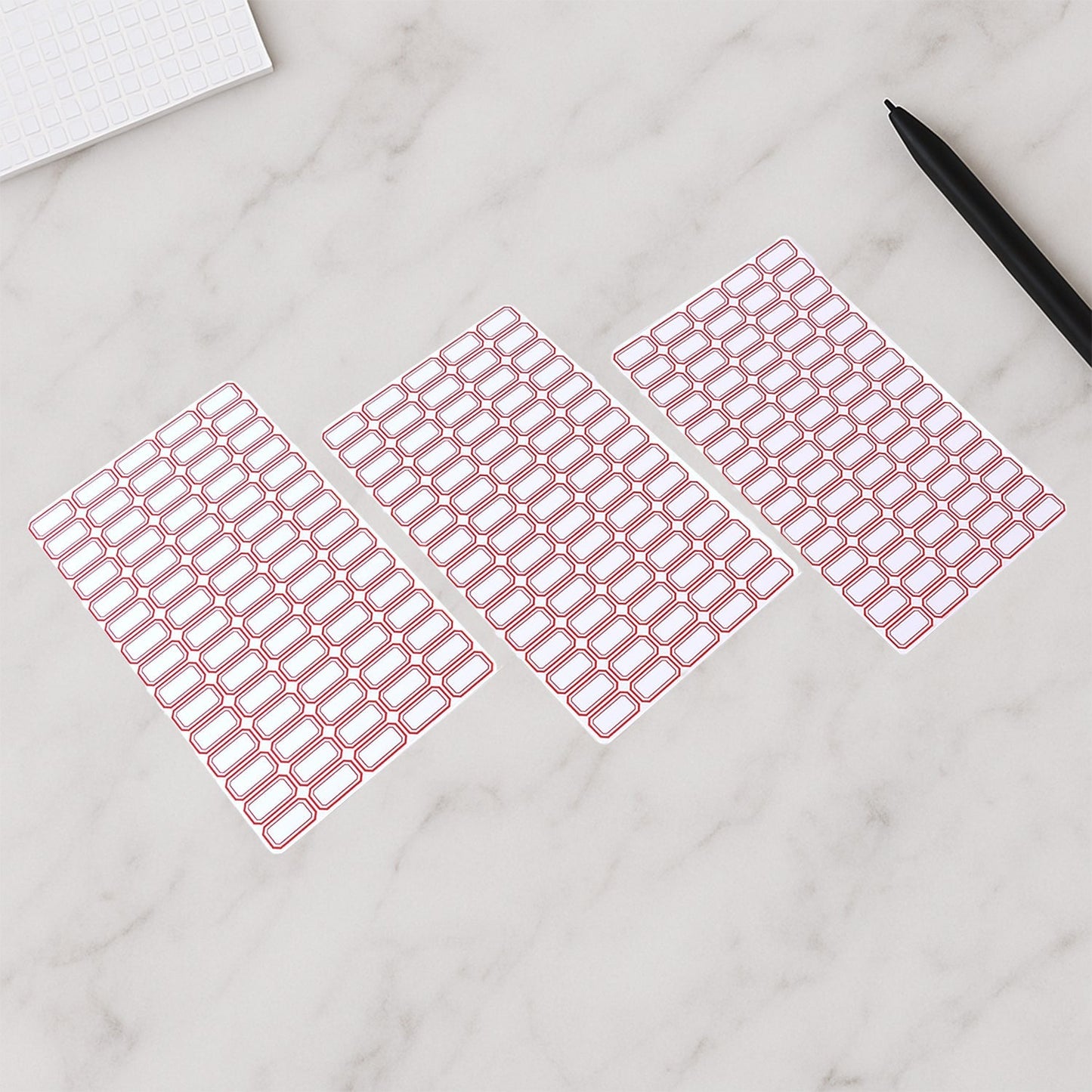 Multipurpose Blank Label Sticker Sheets (50 Sheet Set) Your Brand
