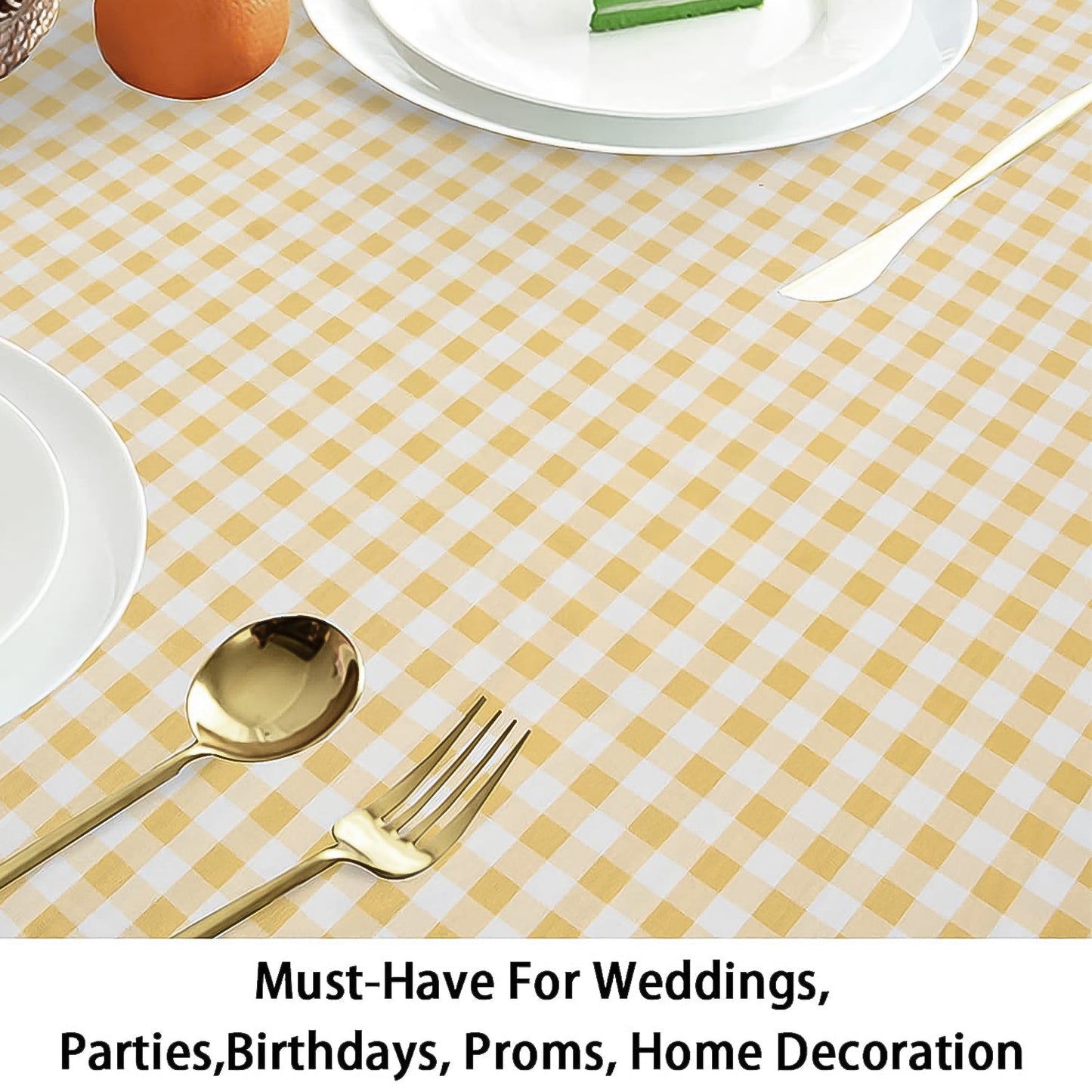 Reusable Table Cloth / Cover for Dining Picnic (160×160 Cm / 1 Pc) Your Brand