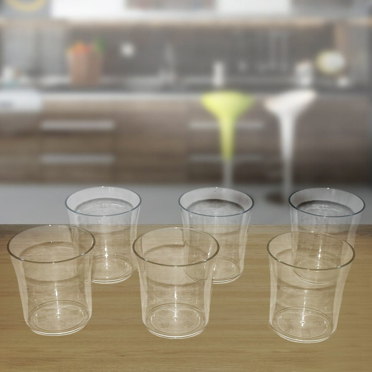Apex Welcome Plastic Glass Set for Daily Use – Set of 6 Your Brand