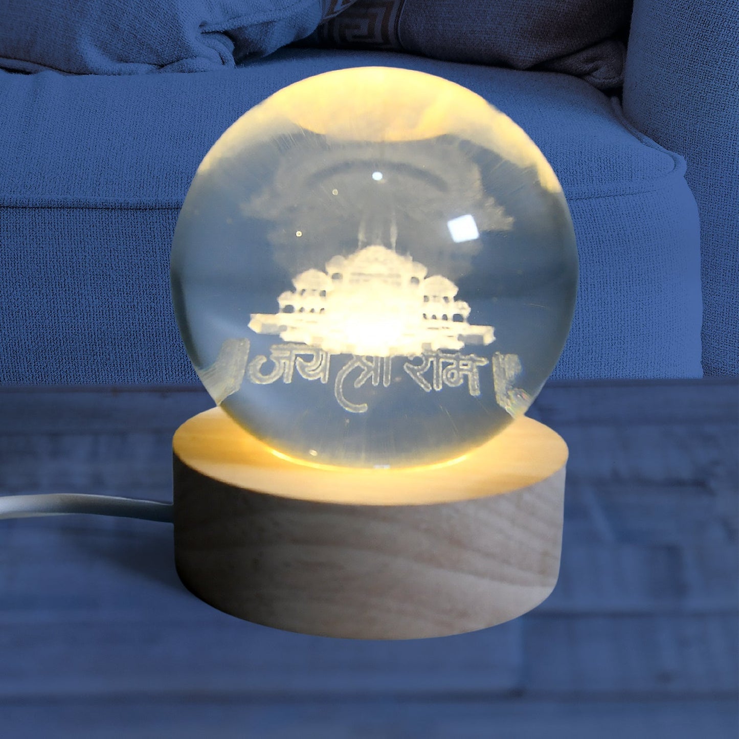 3D Crystal Ball lamps for Bedroom 3D Lamps for Home Decoration 3D Crystal Ball Night Light Gifts for Women Gifts for Men Room Decor Items for Bedroom for Friend and Family (1 Pc) Your Brand