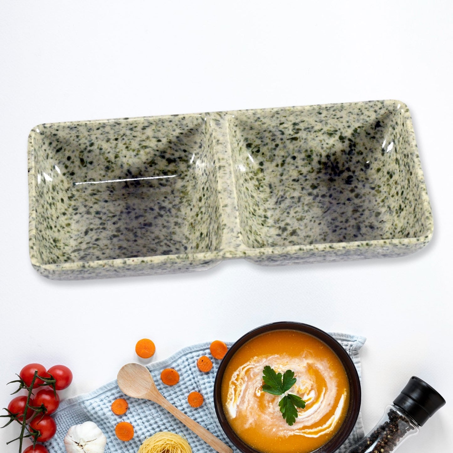 Sunday Funday 6-Piece Tea Set – Platter & Dual Bowl Your Brand