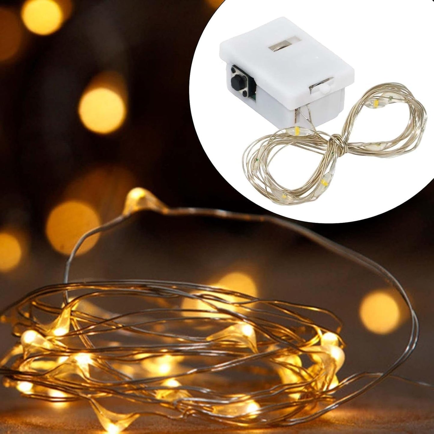 Fairy Lights Multi LED String Light, Mini Battery Operated (1 Pc) Your Brand