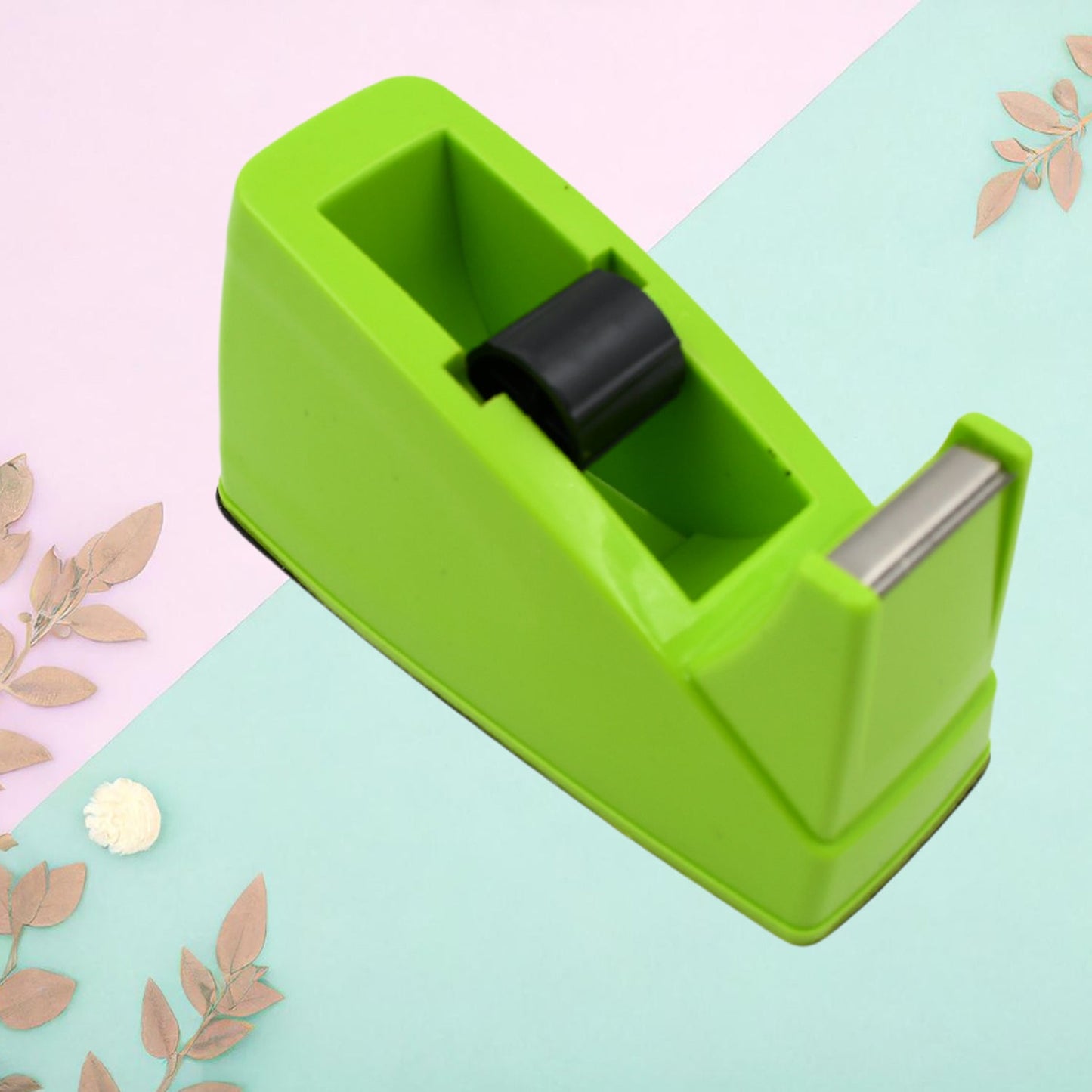Plastic Tape Dispenser Cutter – Heavy Duty Stationary Tape Cutter for Home, Office, School Use (1 Pc / 515 gm) Your Brand
