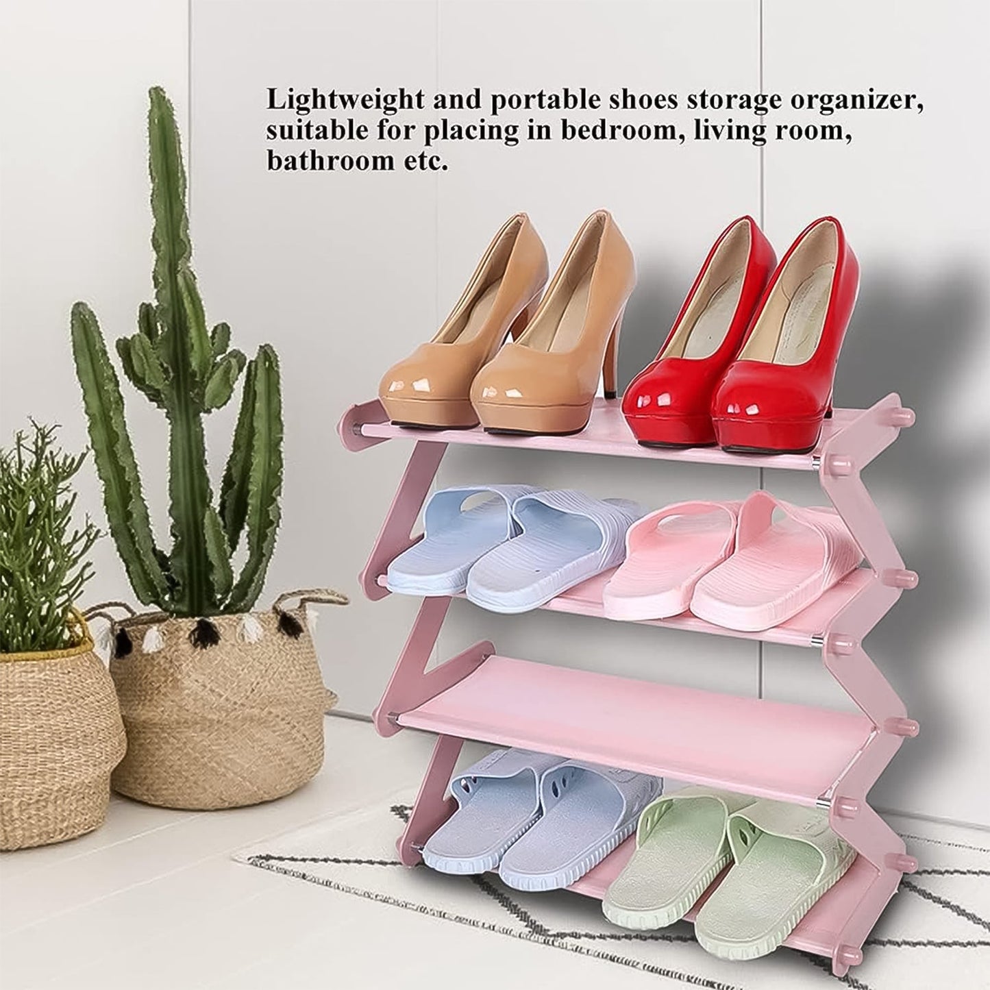 Shoe Rack Z-Shaped Four Layer (1 Pc / 4 Layer) Your Brand