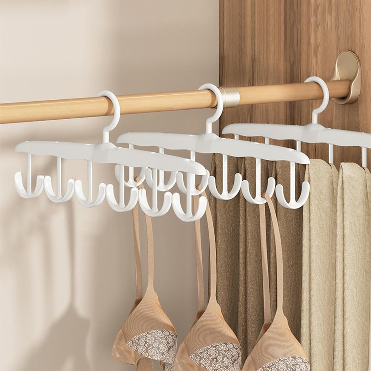 Rotatable Tank Top Hanger – Space Saving Closet Organizer for Dorms & Apartments (12-Hook) Your Brand