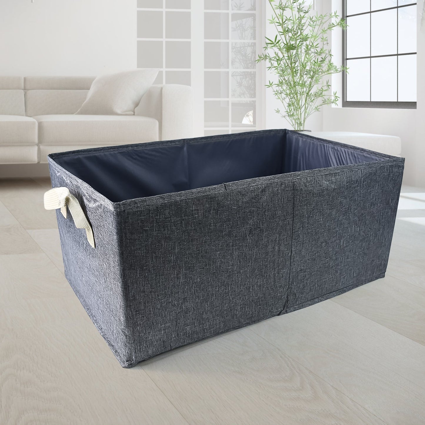 FOLDABLE CLOTH STORAGE BOX WITH HANDLES (47×28 CM) Your Brand