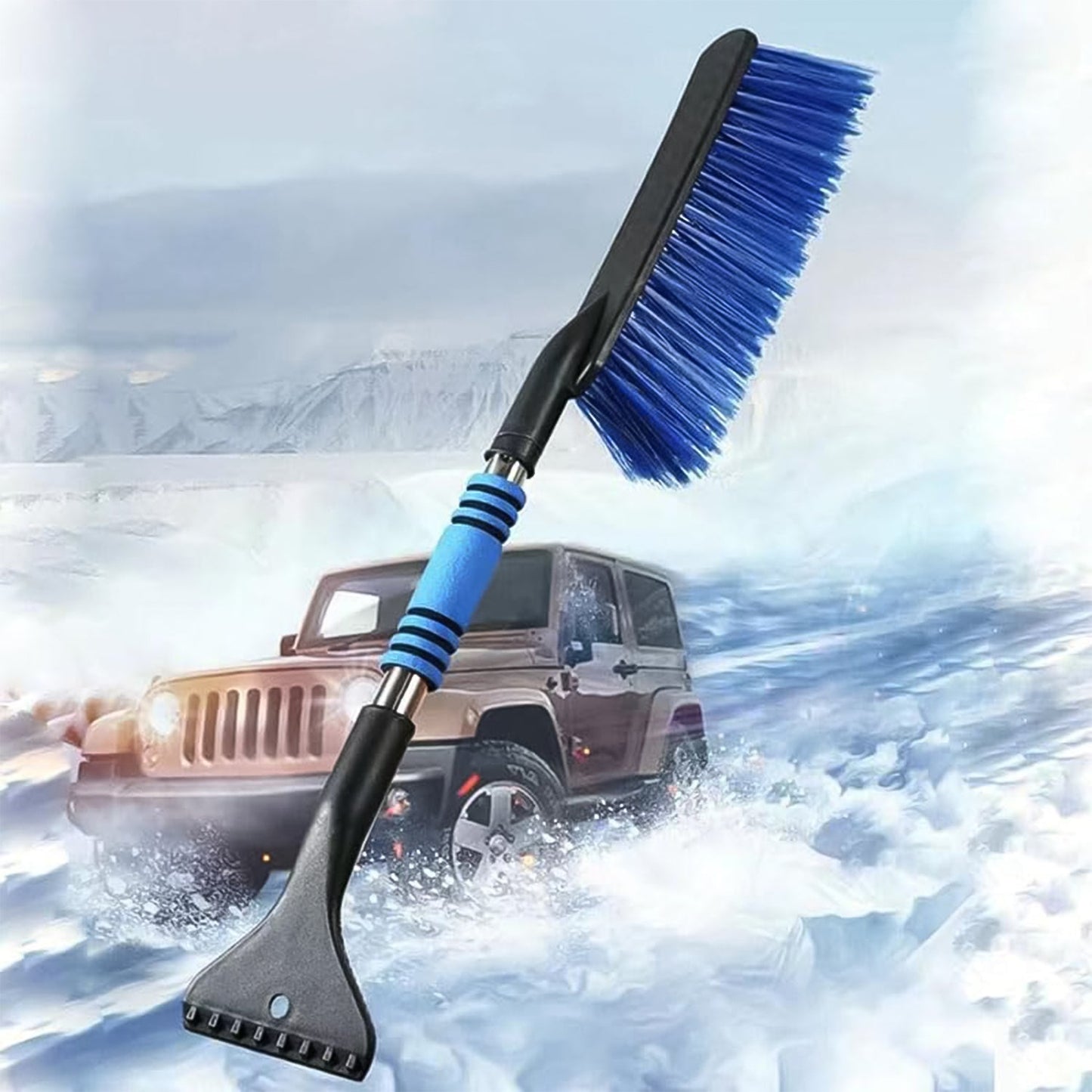 Ice Scraper Car Snow Brush 2 in 1 Comfortable Grip (1 Pc / 67 Cm Long) Your Brand