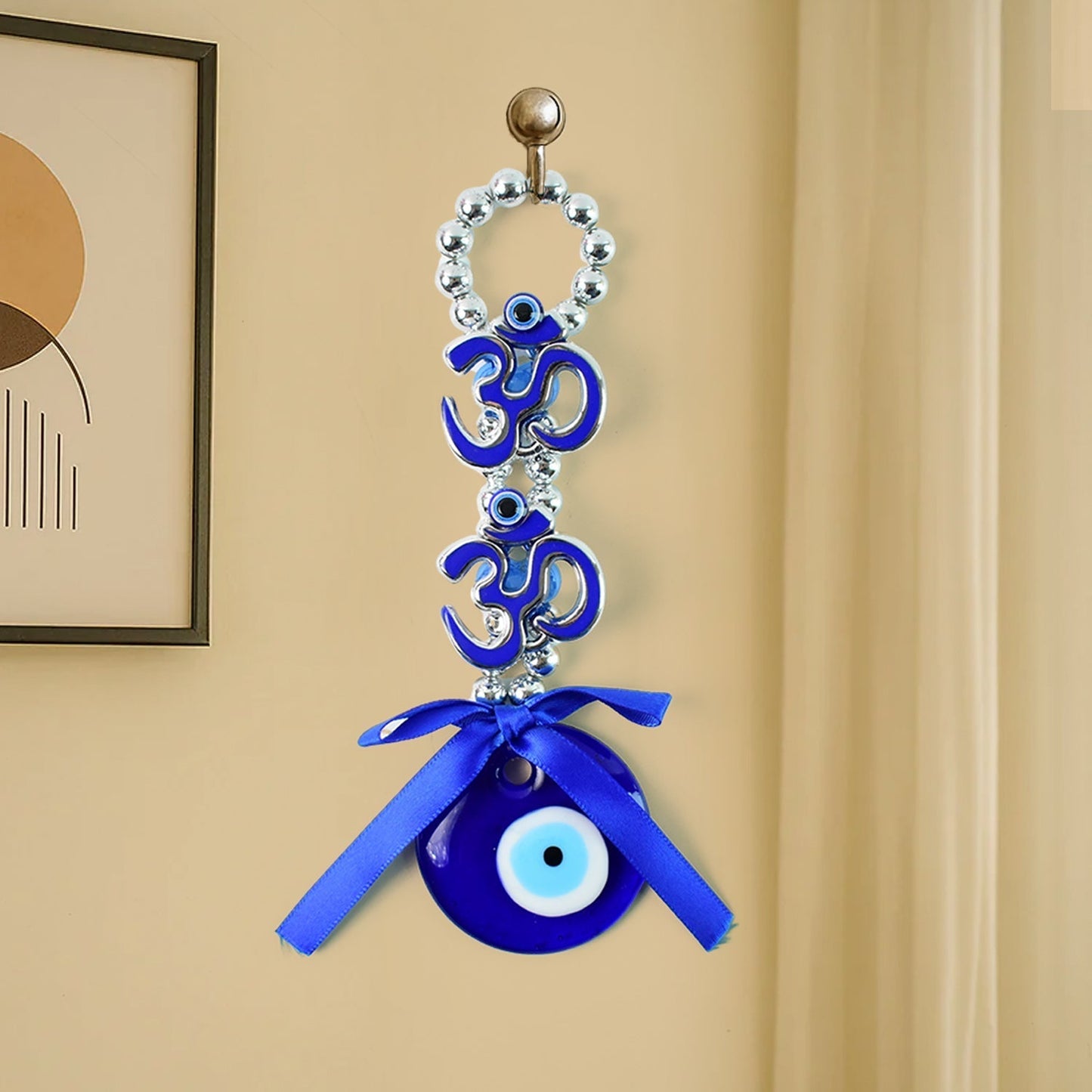 Decorative Double OM Symbol Evil Eye Hanging (1 Pc) Your Brand