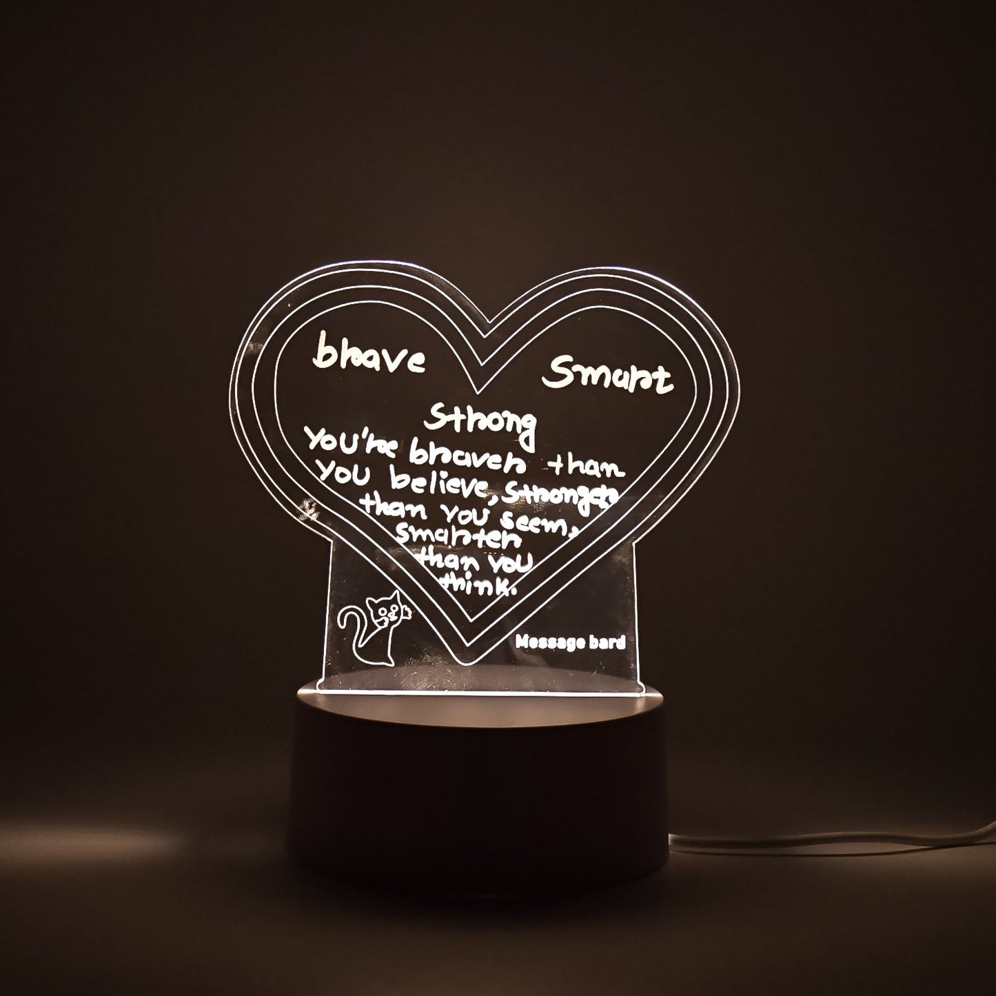 Creative Visualization Lamp 3D Acrylic Decorative Lamp With Pen Your Brand