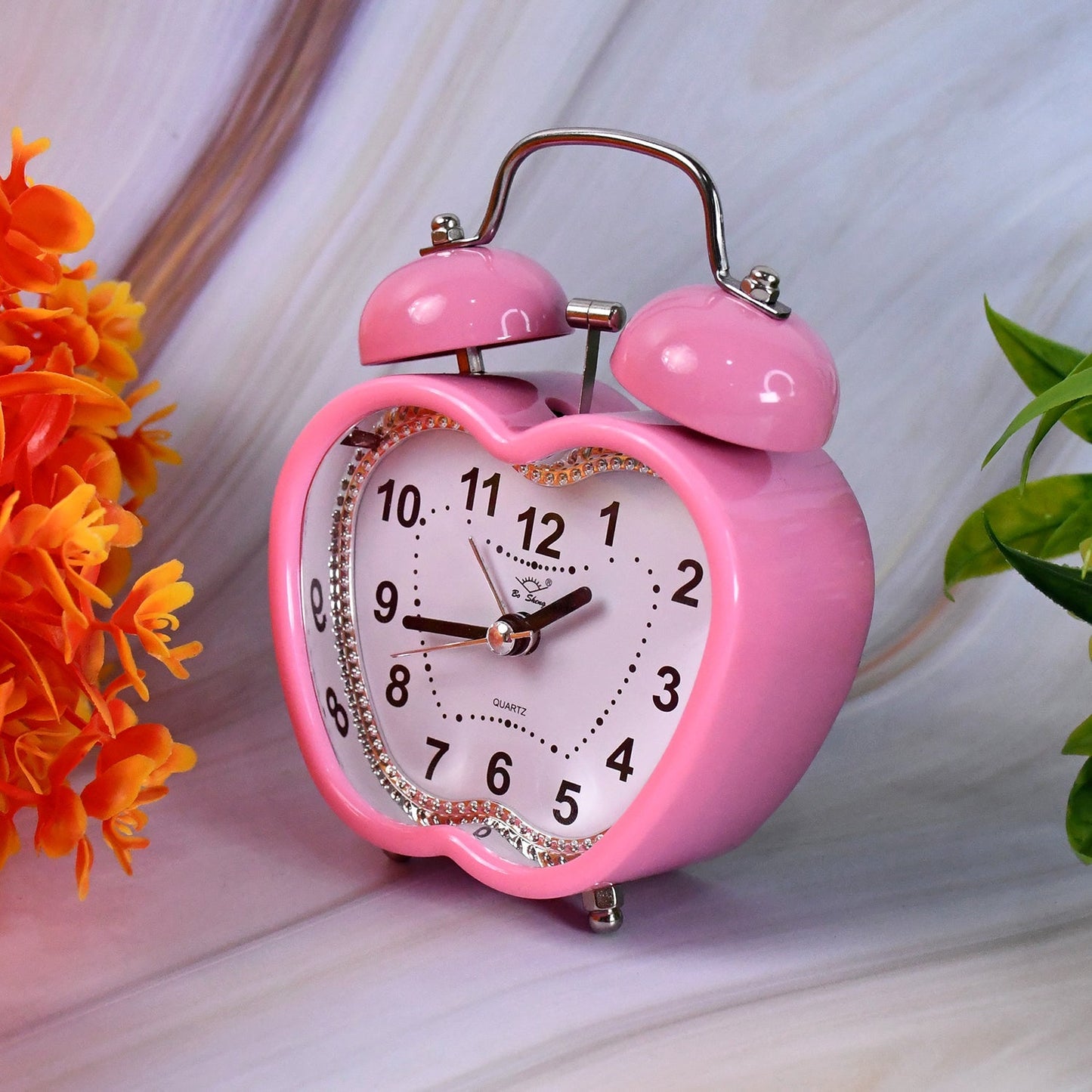 Mini Cute Alarm Clock Small Kids and Students (Mix Design & Color / 1 Pc) Your Brand