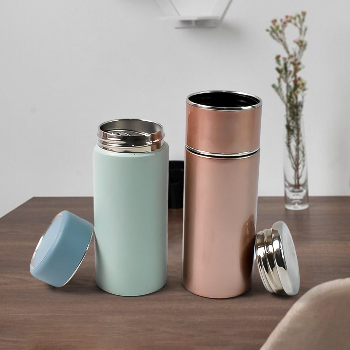 Stainless Steel Travel Water Bottle Approx 350ml (1 Pc) Your Brand