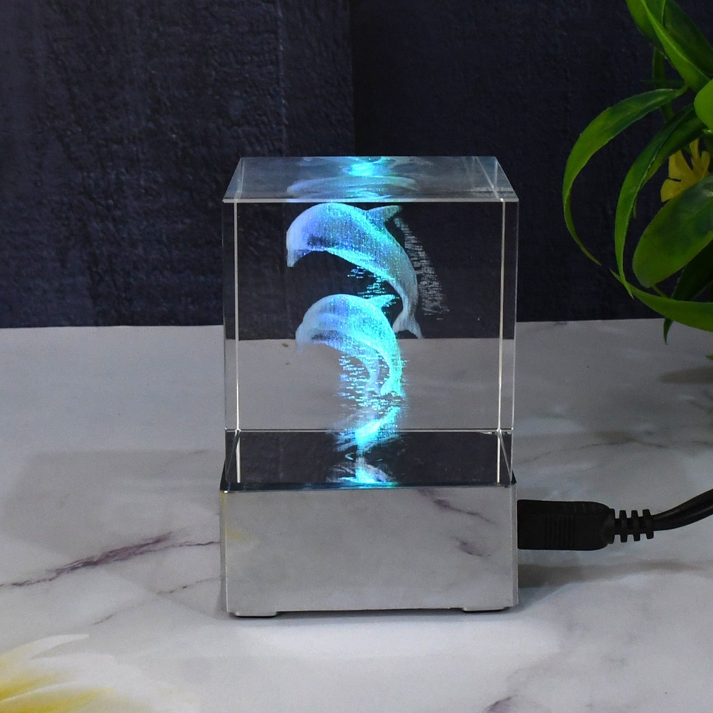 3D Mix Design LED Light, Desk Decor, LED Light Base, USB Charging (1 Pc / Mix Design) Your Brand