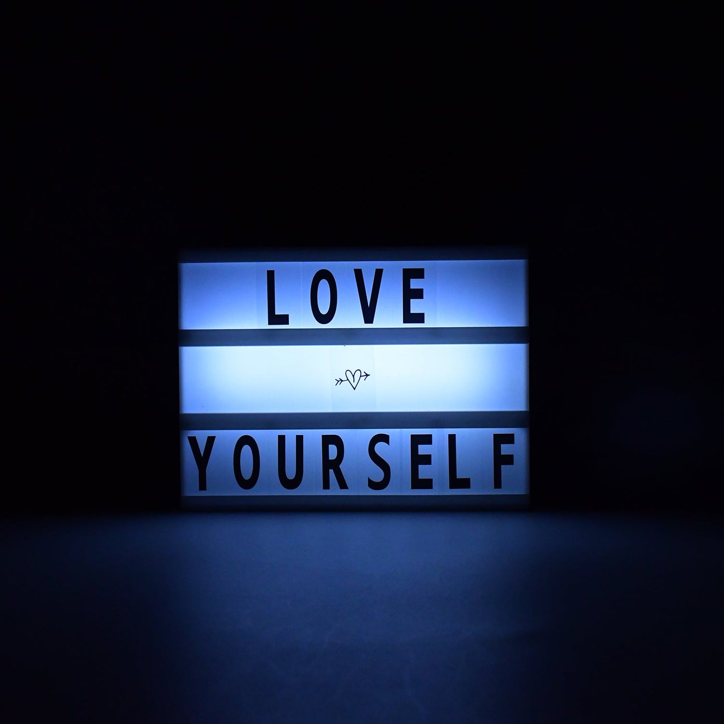 Black Mini A6 Magnetic Cinematic Light Box with 82 Characters and 10 Emojis (1 Set) Your Brand