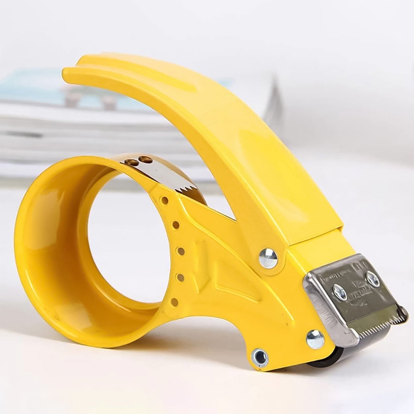 Metal Packing Tape Dispenser Cutter for Home Office use, Tape Dispenser for Stationary, Tape Cutter Packaging Tape Your Brand