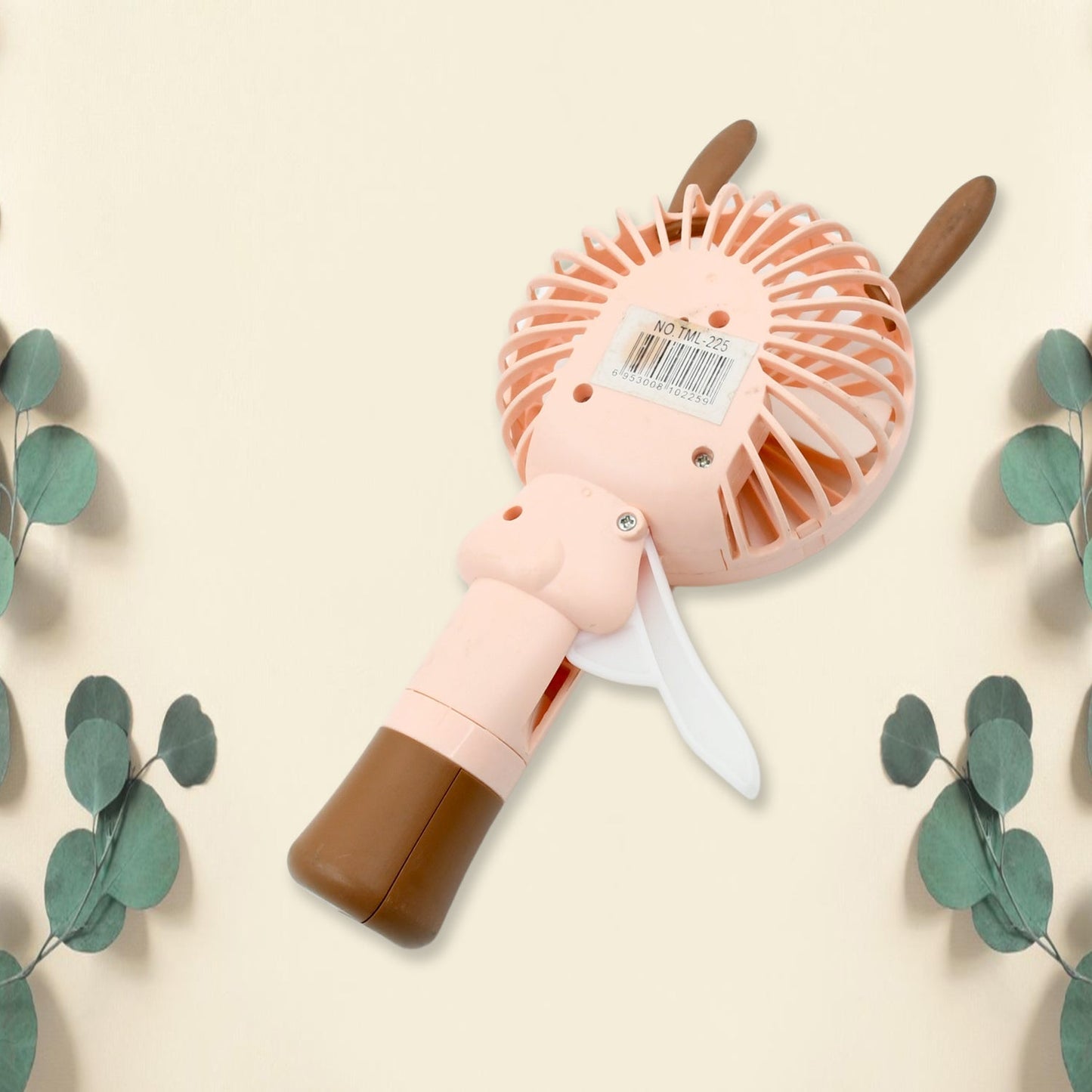 Portable Small Fan Handheld, Mini Student Handheld Dormitory Class Personal Fan Without Battery & USB Cable Operated Manual Hand Press Fan (1 Pc) Your Brand