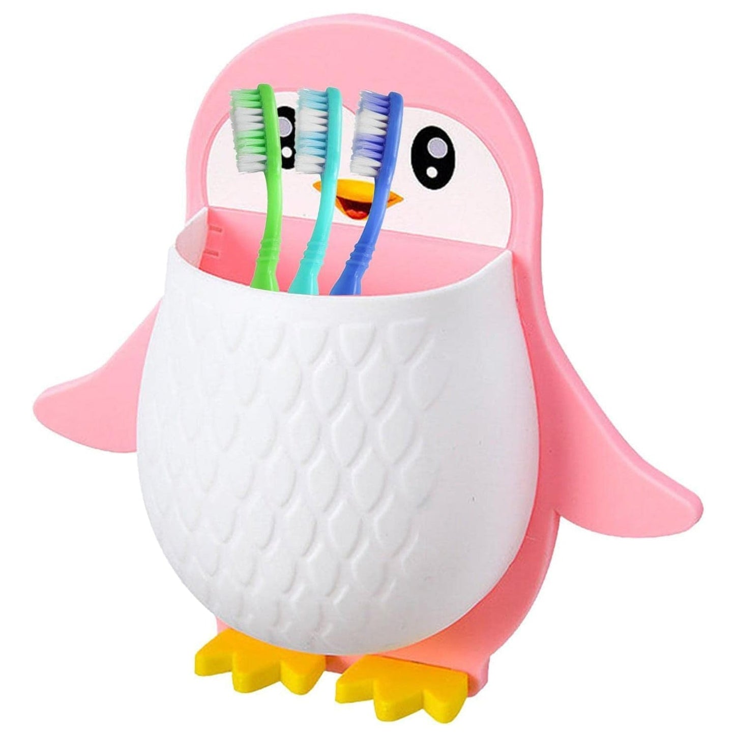 Penguin Storage Box, Adhesive Remote Case, Electric Toothbrushes Holder, Universal Controller Holder, Wall Nightstand, Office Plastic Wall Mount Your Brand