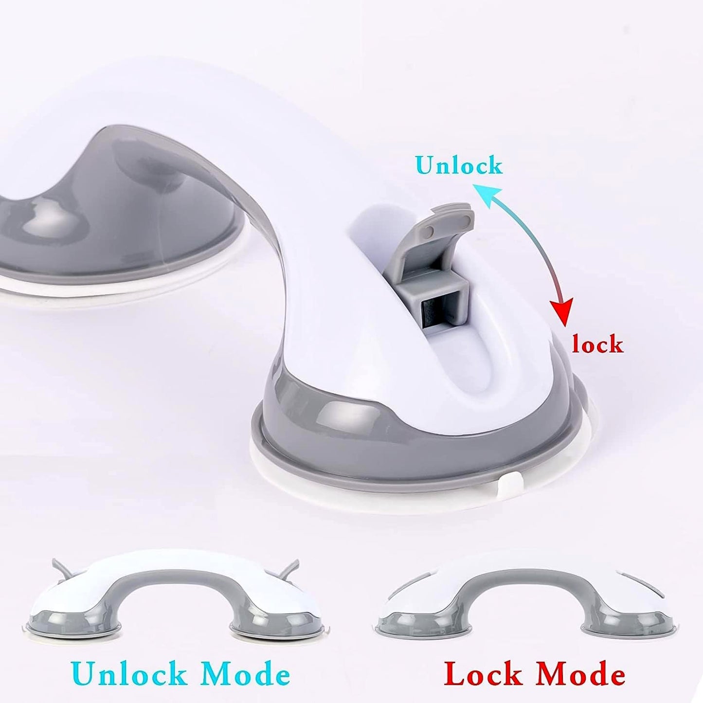 Suction Grab Bar Handle for Bathroom Safety (1 Pc) Your Brand