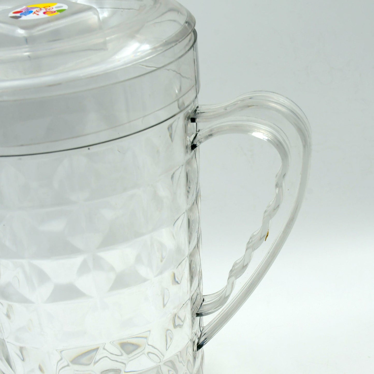 Mocktail Pet Jug Plastic Jug With lid, Drinking Beverage Jag, Transparent Tableware Reusable BPA Free, Plastic Water jug for Home use, Perfect for Home, Restaurants Your Brand