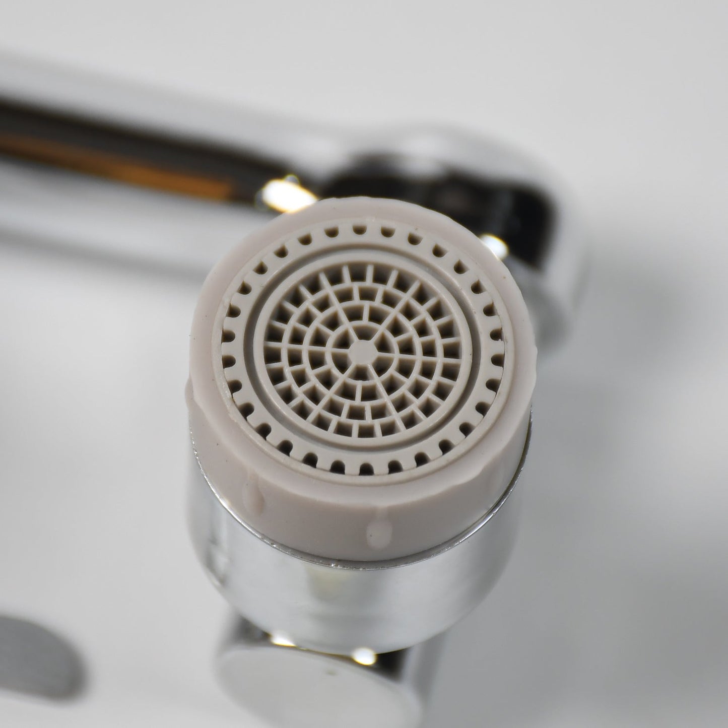 Splash Faucet Filter – 180° Rotating Sprayer, Double O-Ring, Movable Water-Saving Sink Aerator Extender (Loose) Your Brand
