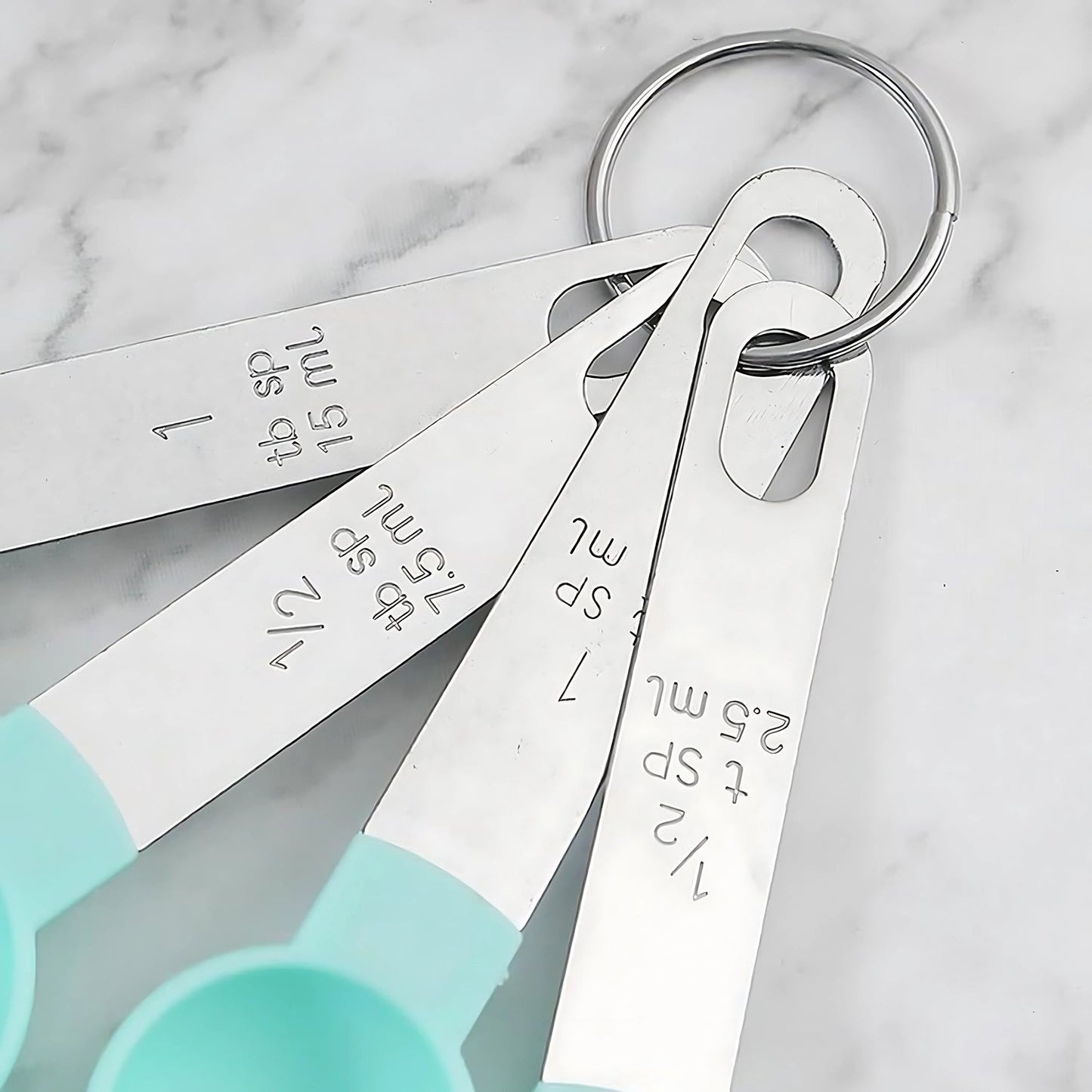 Premium Measuring Spoon Set with Stainless Steel Handles 4-Piece Your Brand