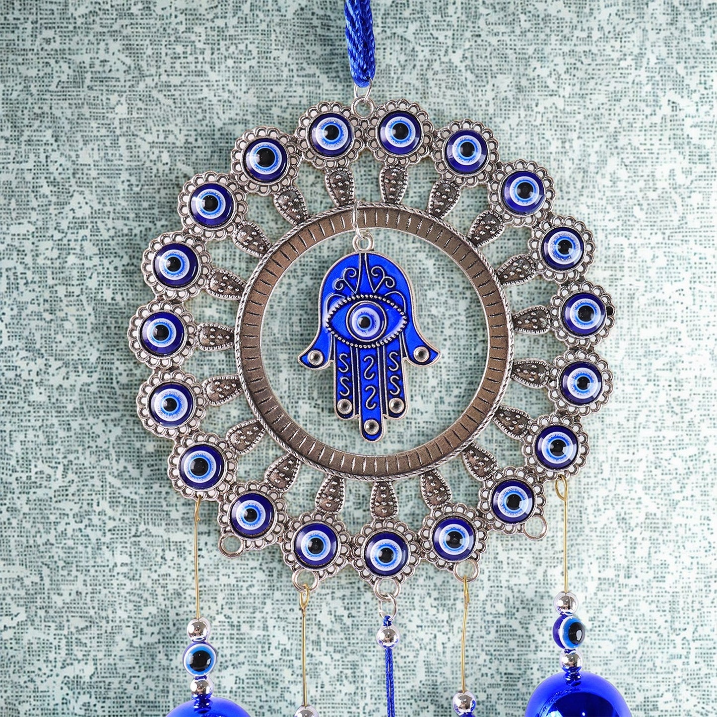 Decorative OM Evil Eye Wind Chime Wall Hanging (Mix Desin & 1 Pc) Your Brand