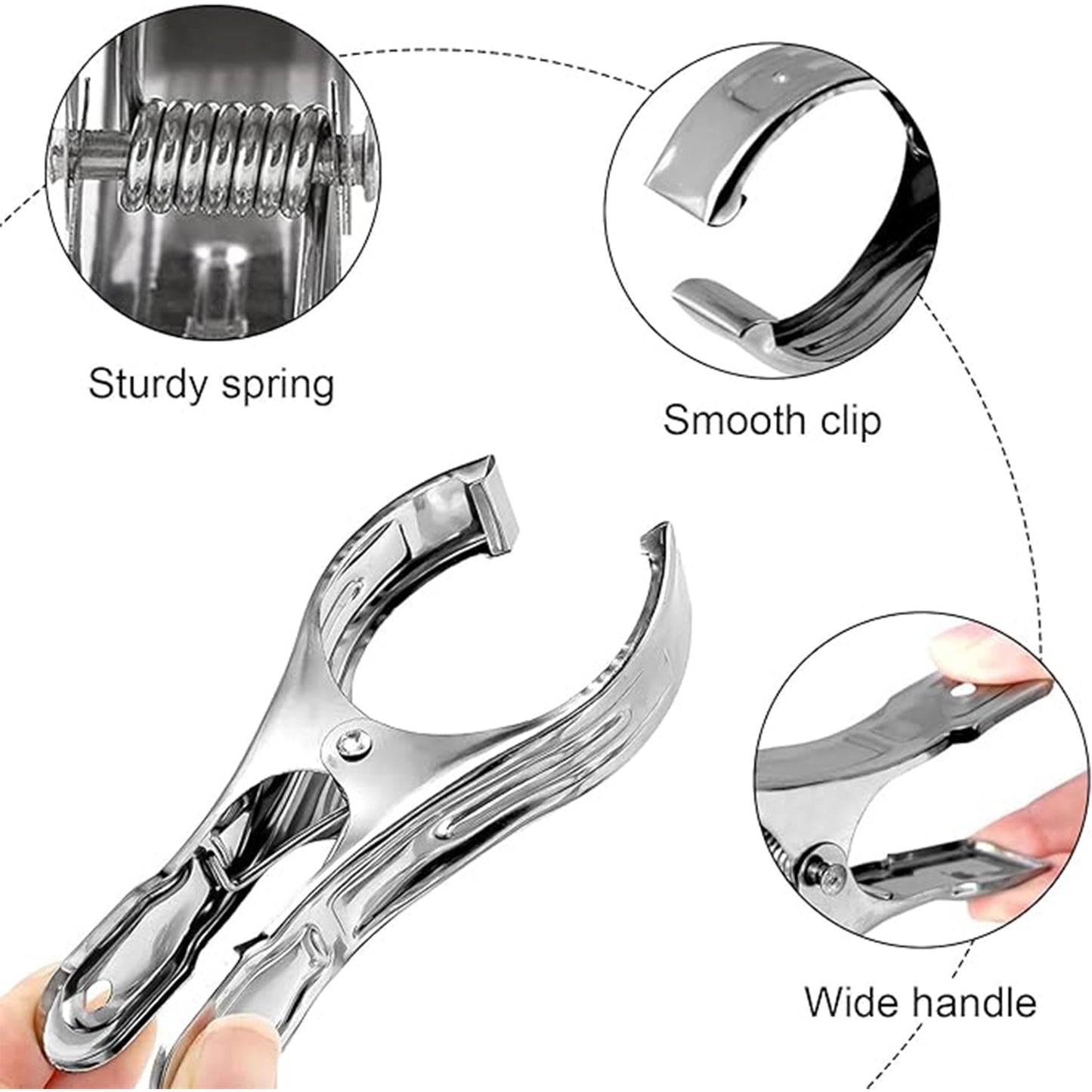 Stainless Steel Clothes pins Beach Towel Clips (10 Pcs Set) Your Brand