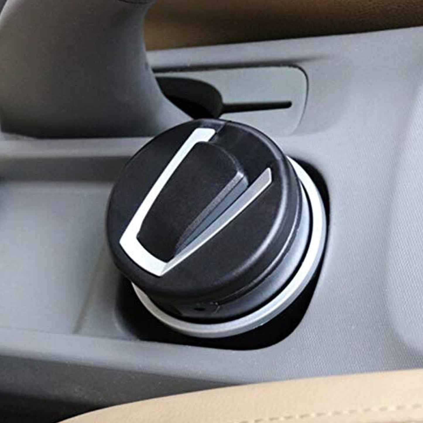 Portable Car Ashtray with Lid and Blue LED Light (1 Pc) Your Brand
