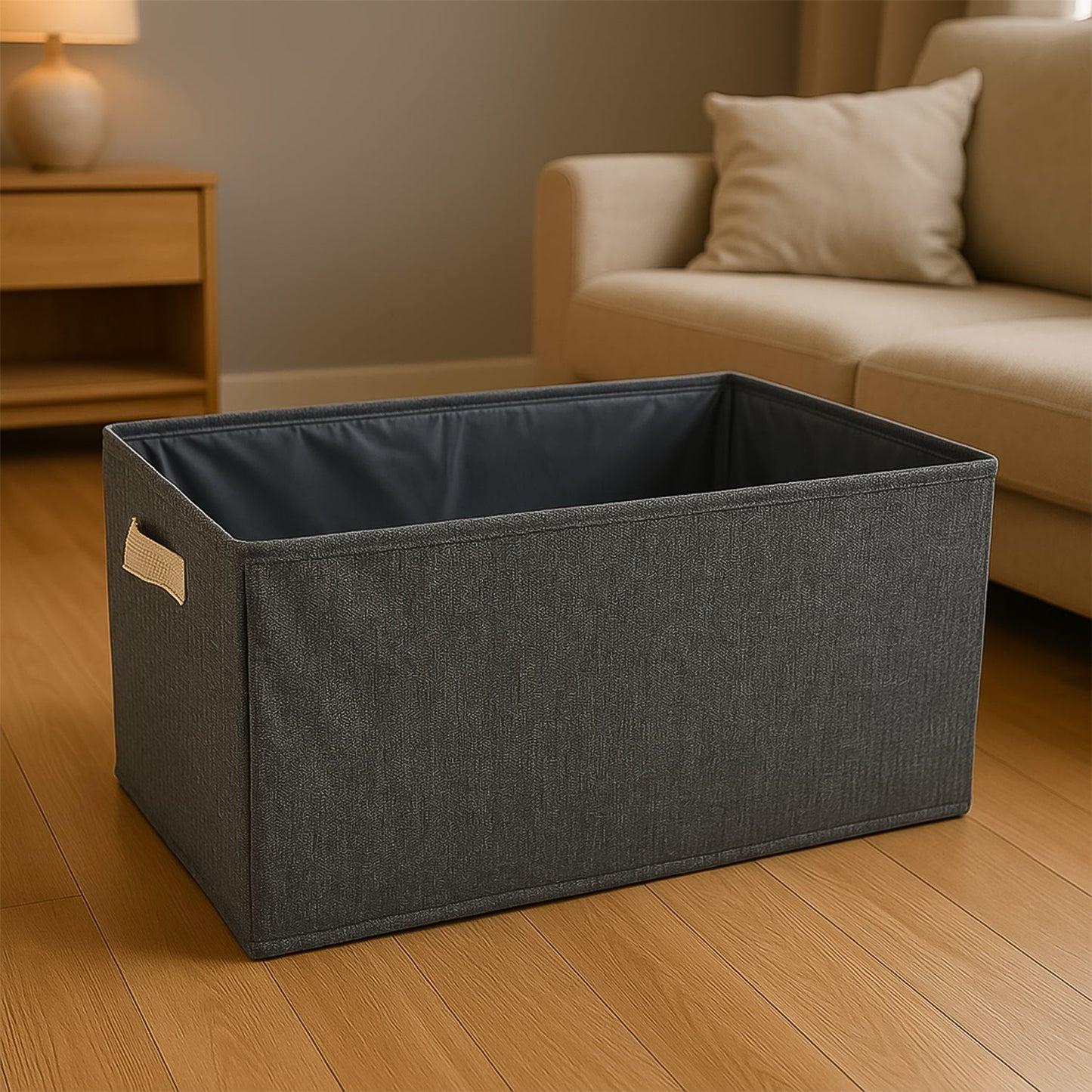 FOLDABLE CLOTH STORAGE BOX WITH HANDLES (47×28 CM) Your Brand