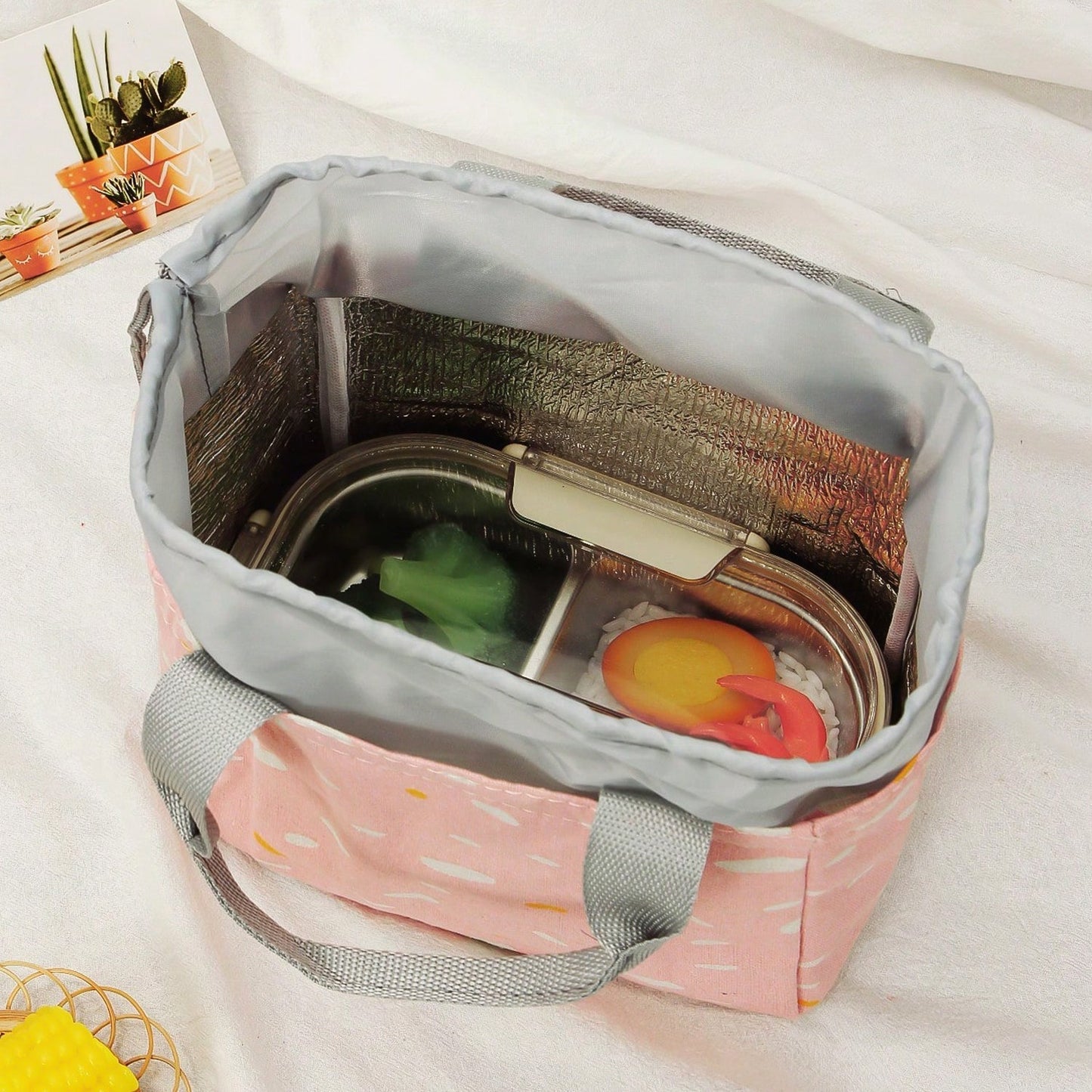 Lunch Bag for Women Men Insulated Lunch Bag (1 Pc / Mix Color & Design) Your Brand
