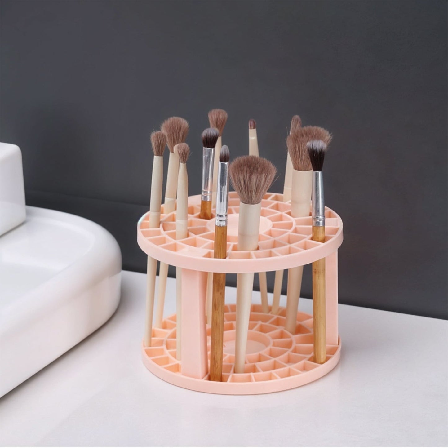 Rotating Makeup Brush Holder Stand (1 Pc) Your Brand