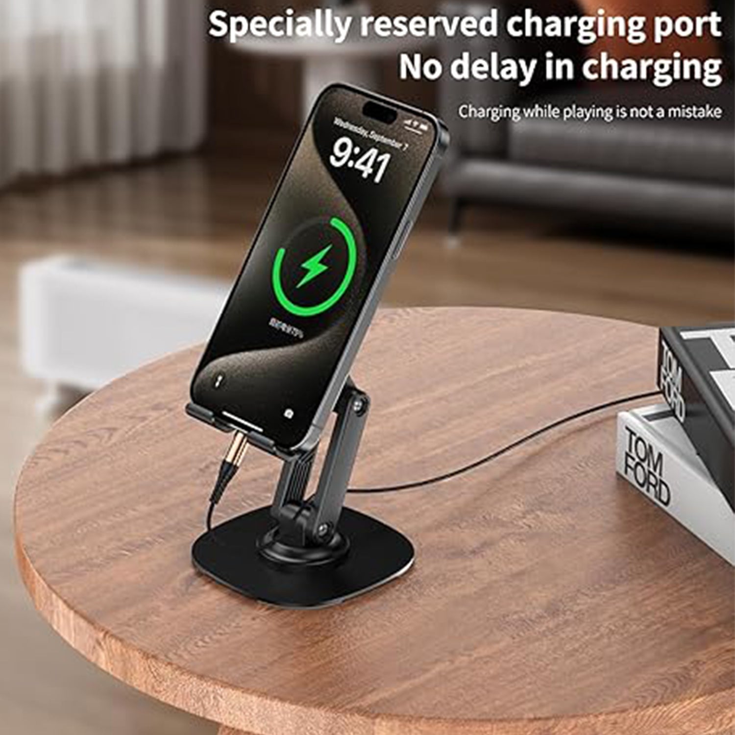 Mobile Stand Foldable & 360° Rotatable Mobile Stand (1 Pc) Your Brand