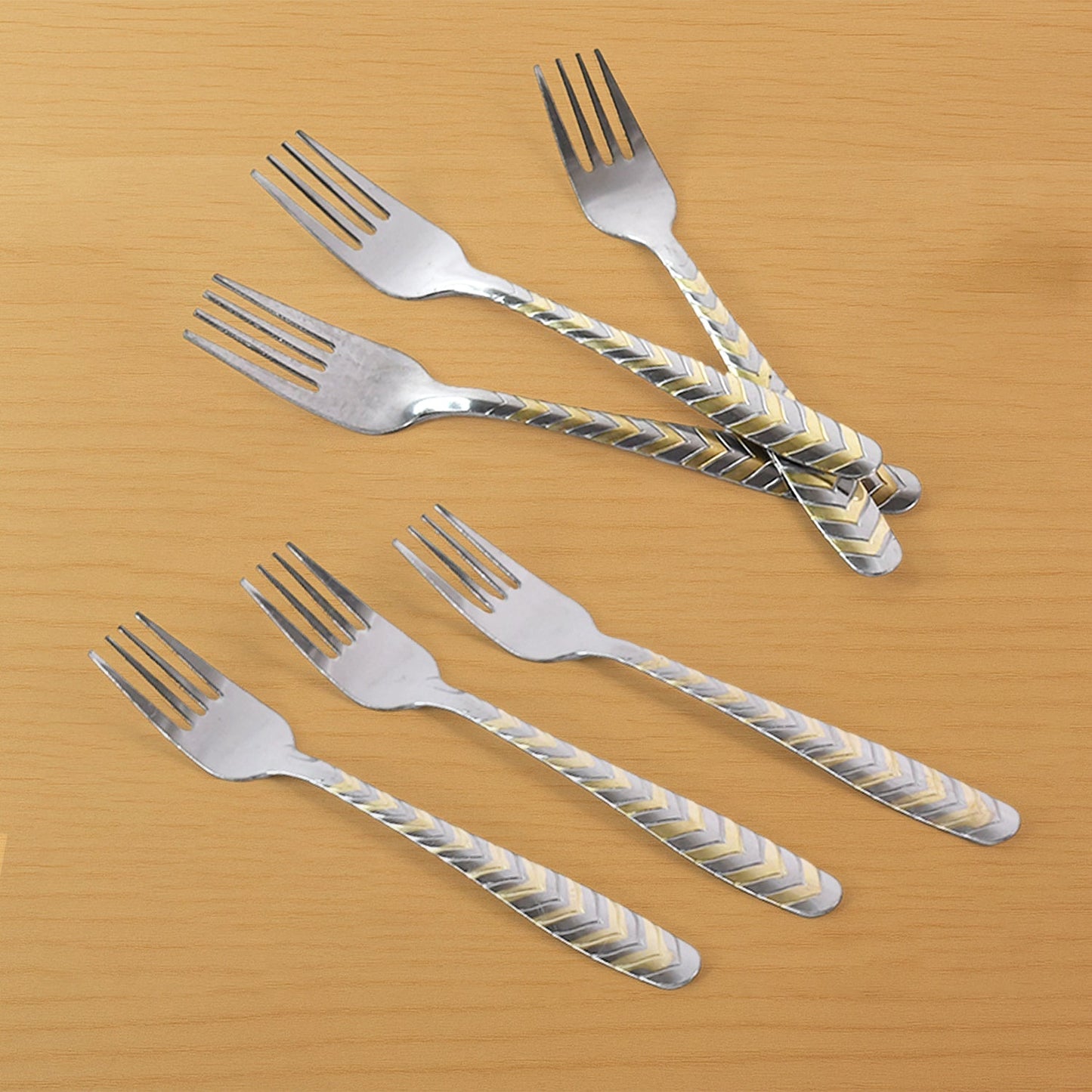 Elegant Stainless Steel Fork (6 Pcs Set) Your Brand