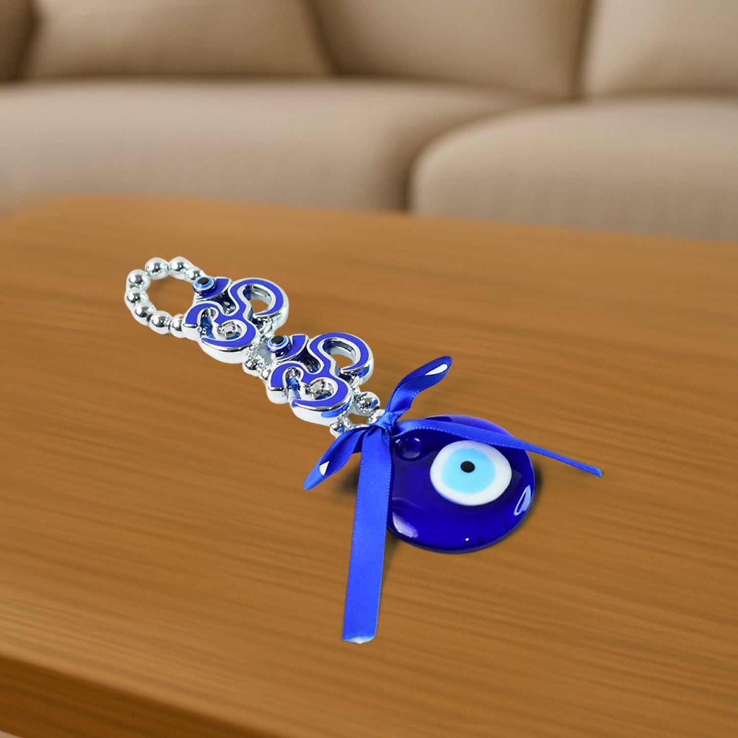Decorative Double OM Symbol Evil Eye Hanging (1 Pc) Your Brand