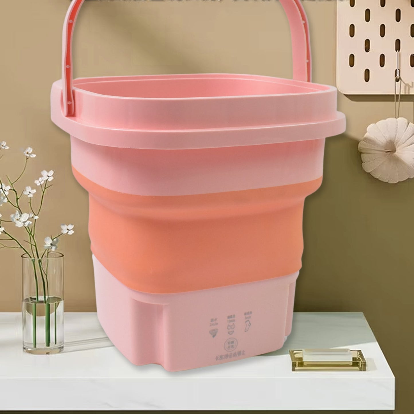 Portable Washing Machine, Foldable Washer and Dryer Combo (1 Set / Mix Color) Your Brand