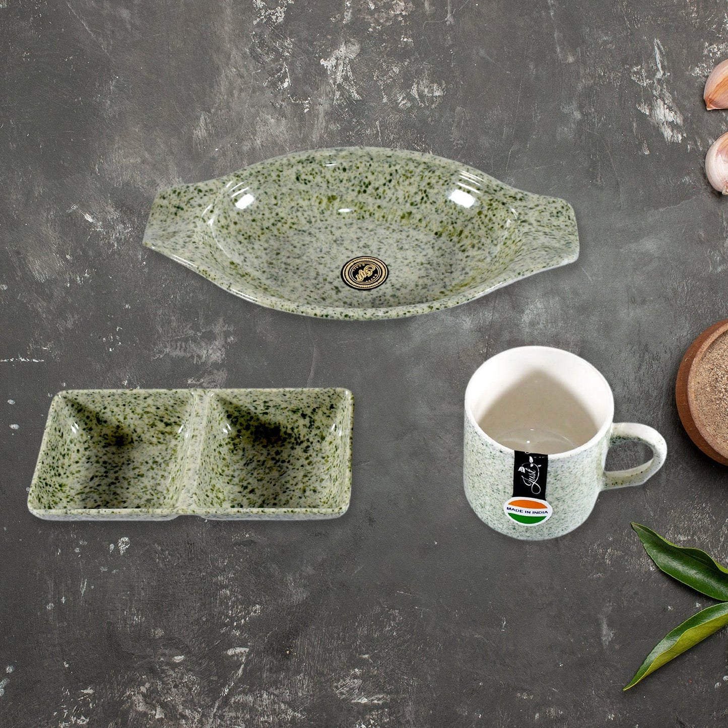 Sunday Funday 6-Piece Tea Set – Platter & Dual Bowl Your Brand