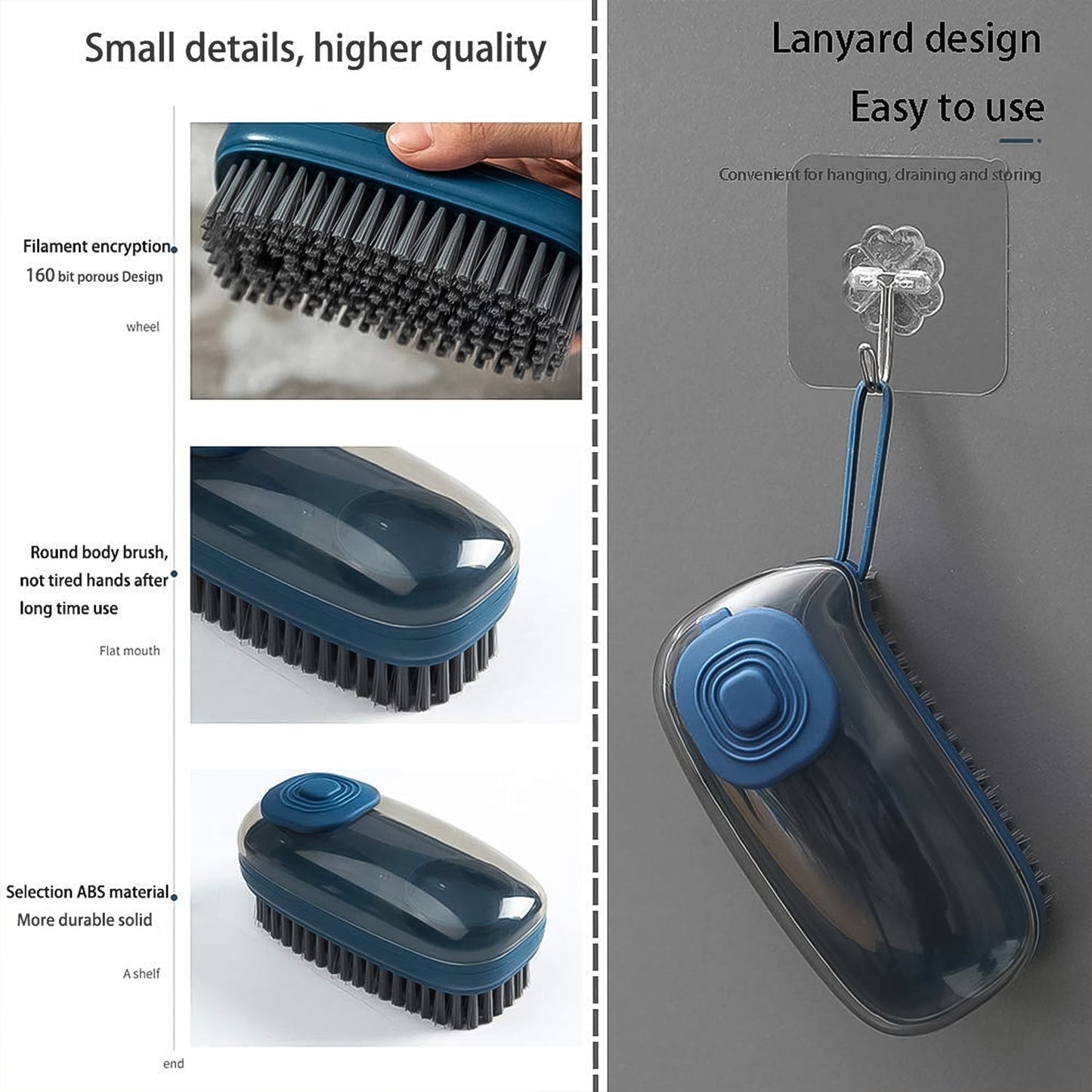 Hydraulic Liquid Detergent Dispensing Cleaning Brush (1 Pc) Your Brand