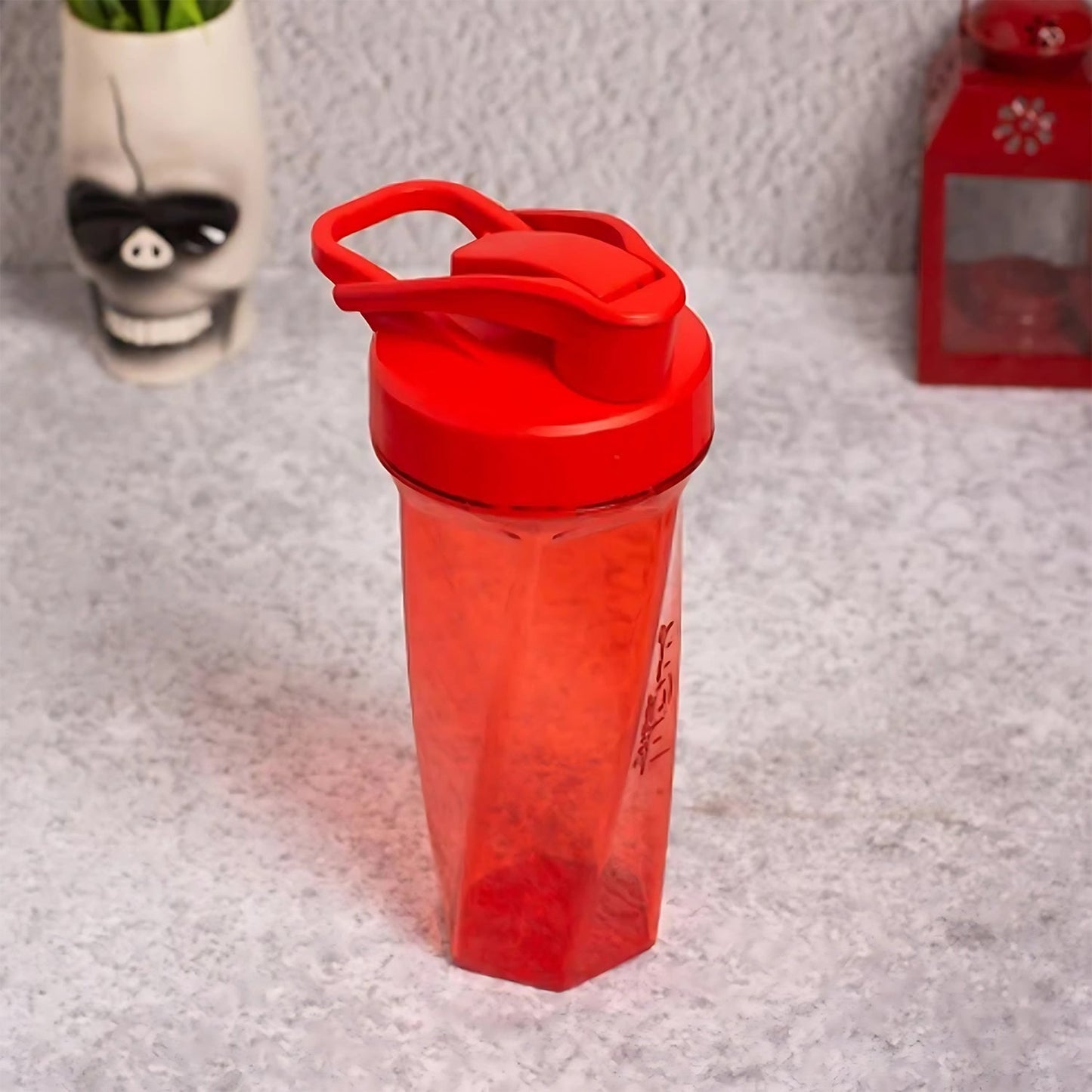 Supermom Manual Stirring Fitness Shaker Bottle with Hand Crank Approx 800 ML (1 Pc) Your Brand