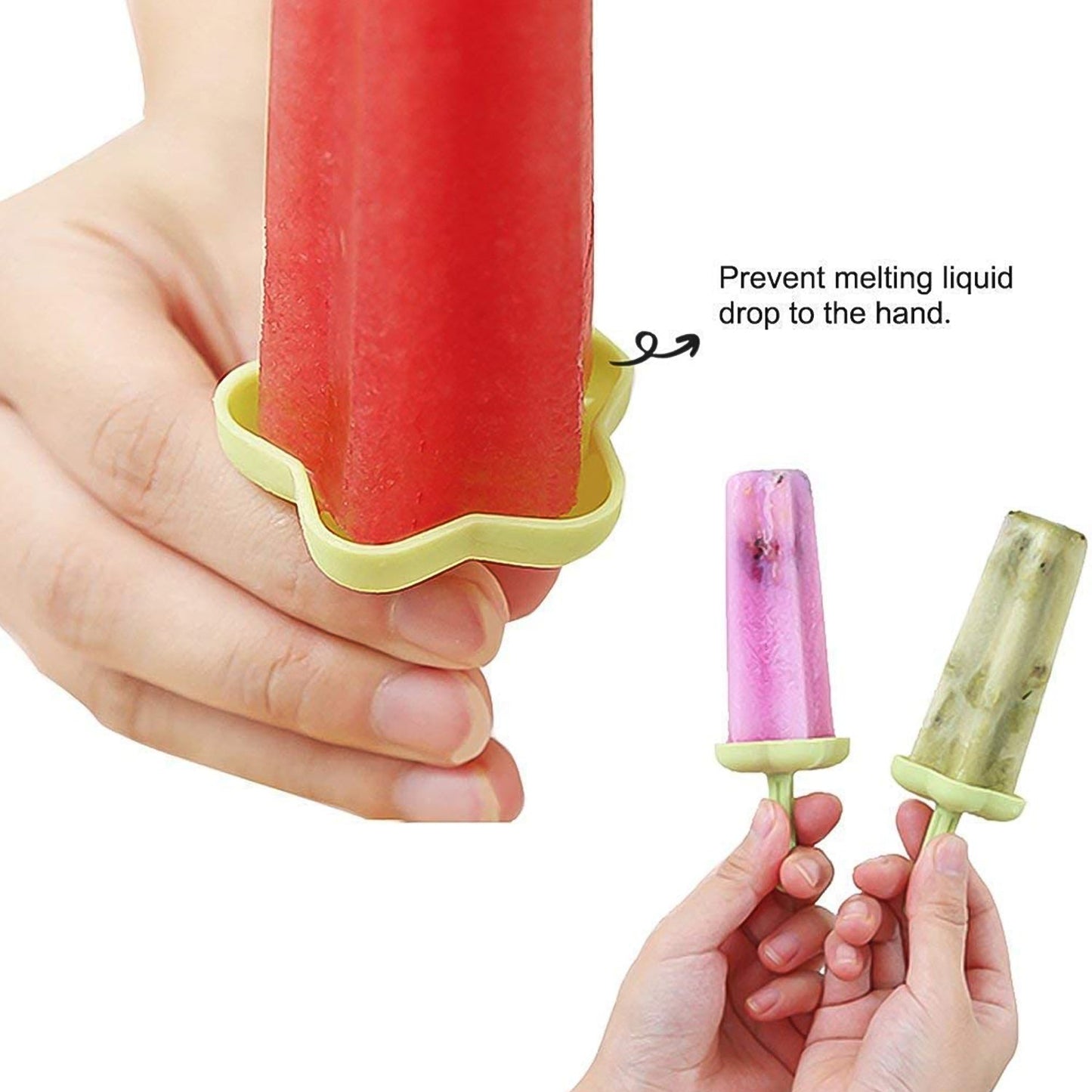 Plastic Ice Cream Molds with Lid (1 Set / 6 Pc) Your Brand
